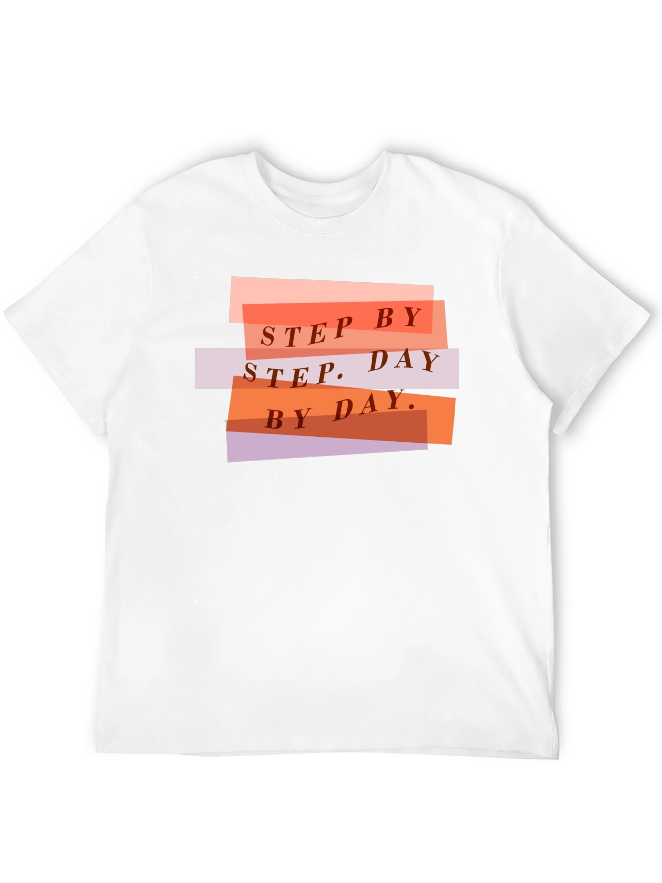 Step by Step Graphic T-Shirt - Black Casual Tee