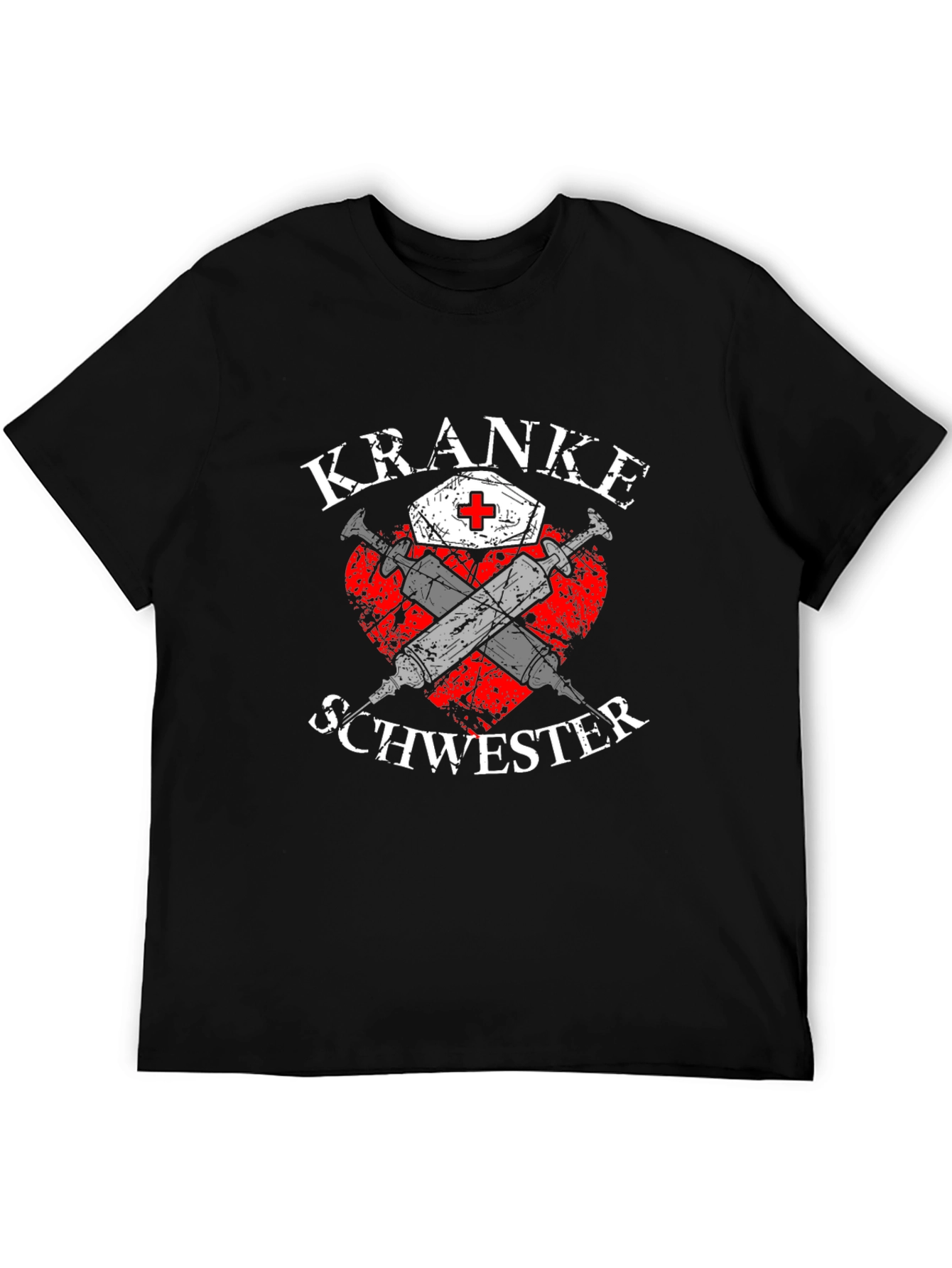Kranke Schwester Nurse T-Shirt Black