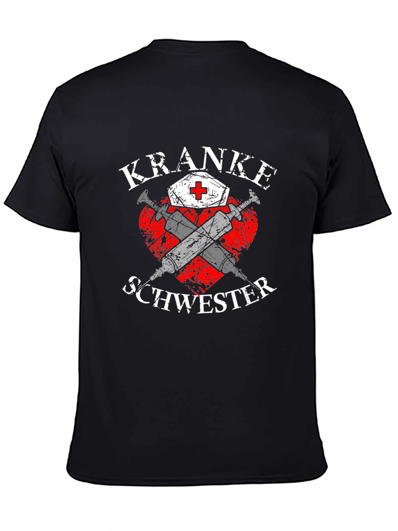 Kranke Schwester Nurse T-Shirt Black