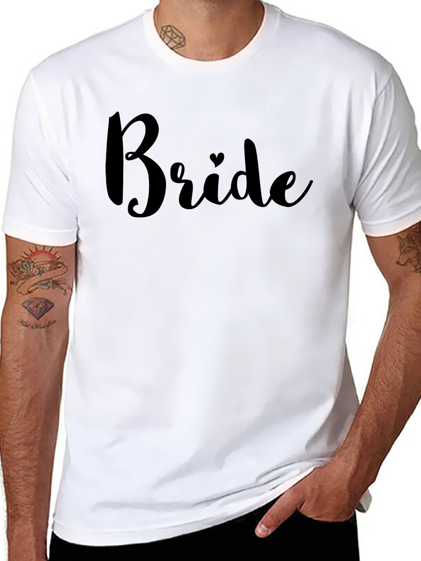 Bride Crew Neck T-Shirt - Wedding Day Apparel