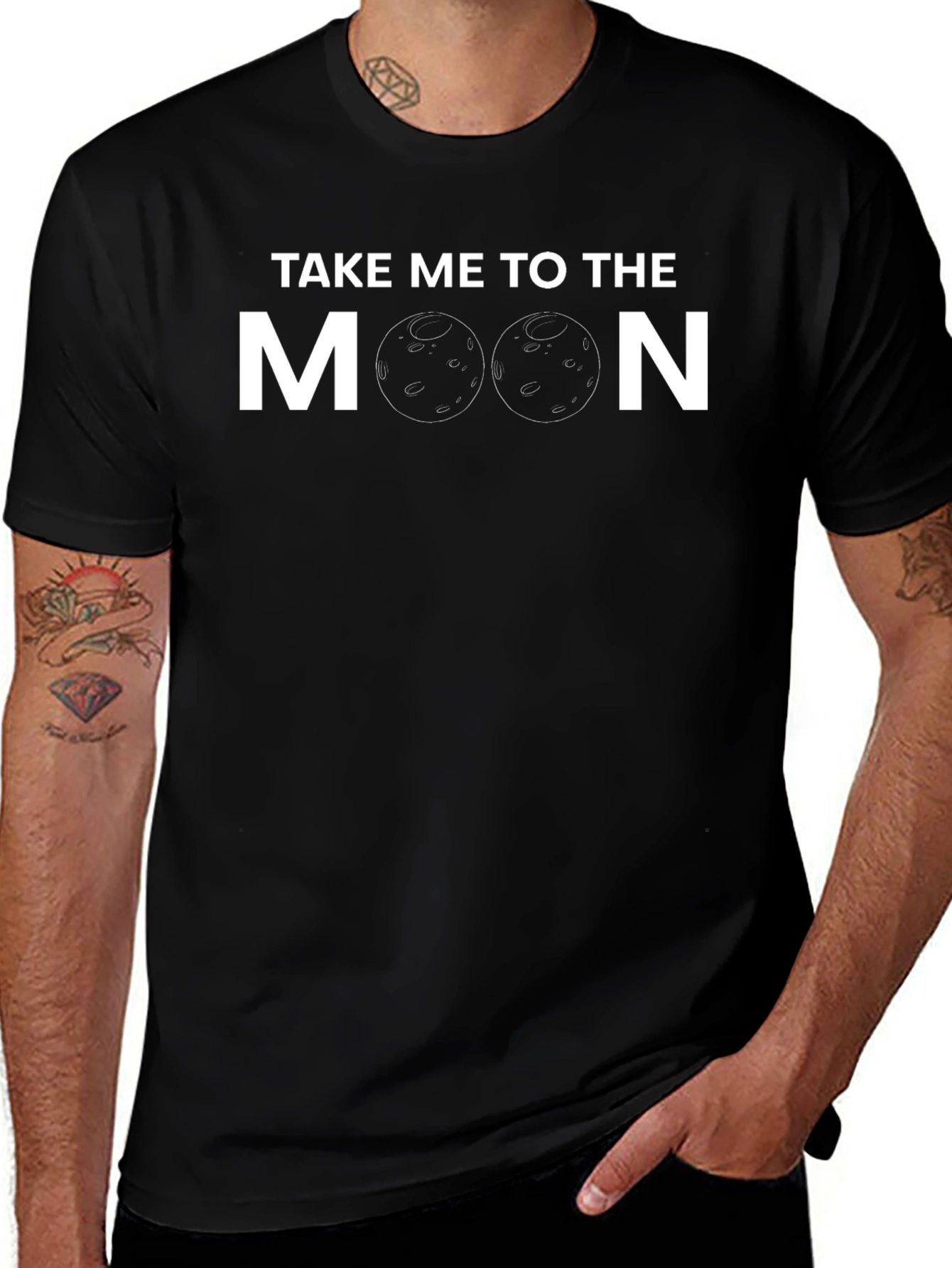 Take Me To The Moon Novelty Graphic T-Shirt