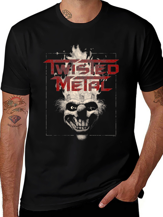 Twisted Metal Clown Graphic T-Shirt - Black