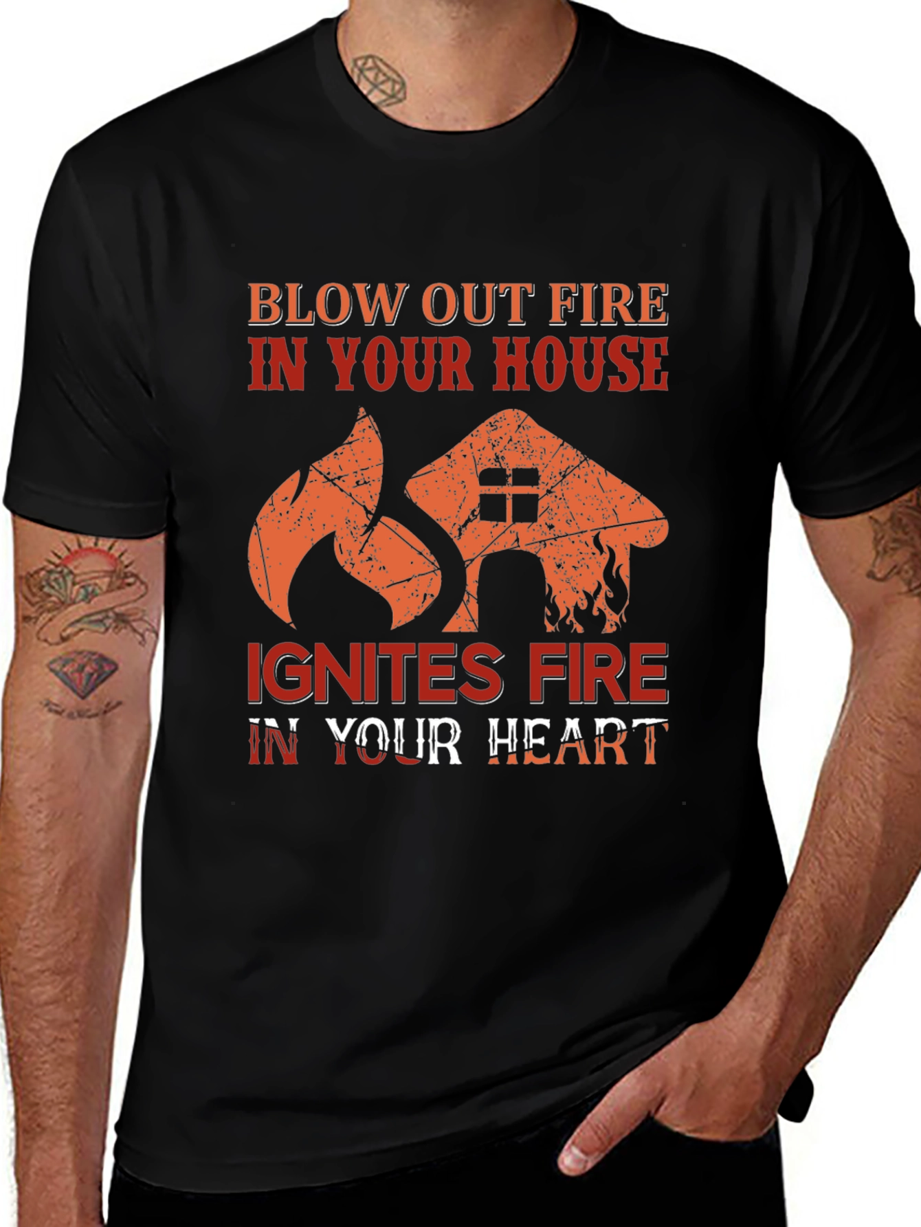 Blow Out Fire Graphic Tee