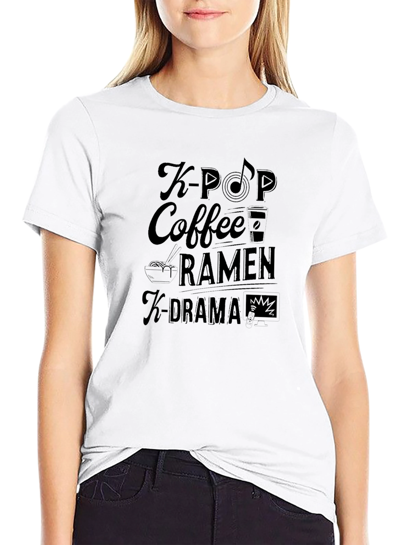 K-Pop Fan Black T-Shirt