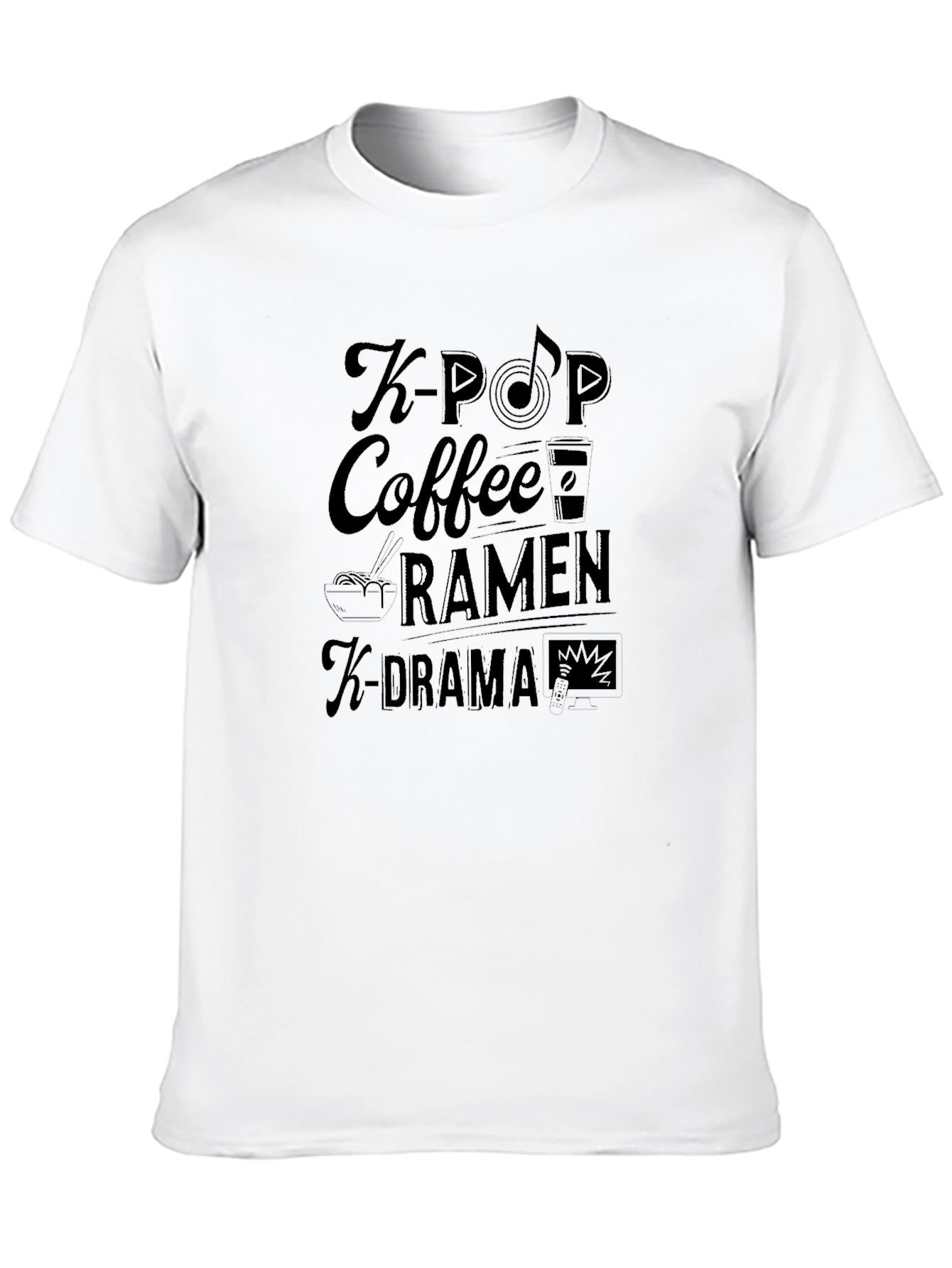 K-Pop Fan Black T-Shirt