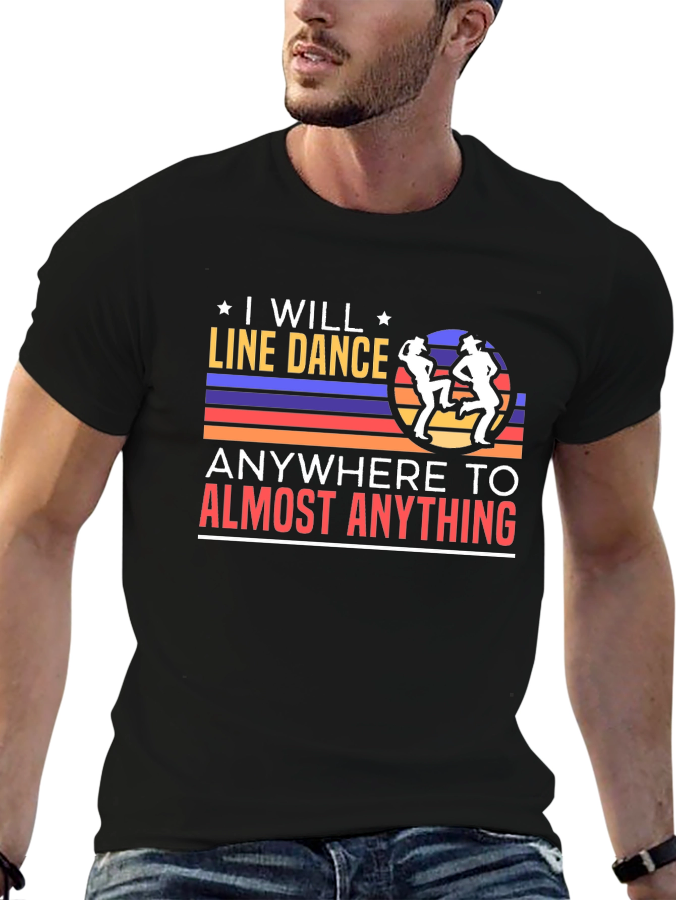 I Will Line Dance T-Shirt Retro Dancer Tee