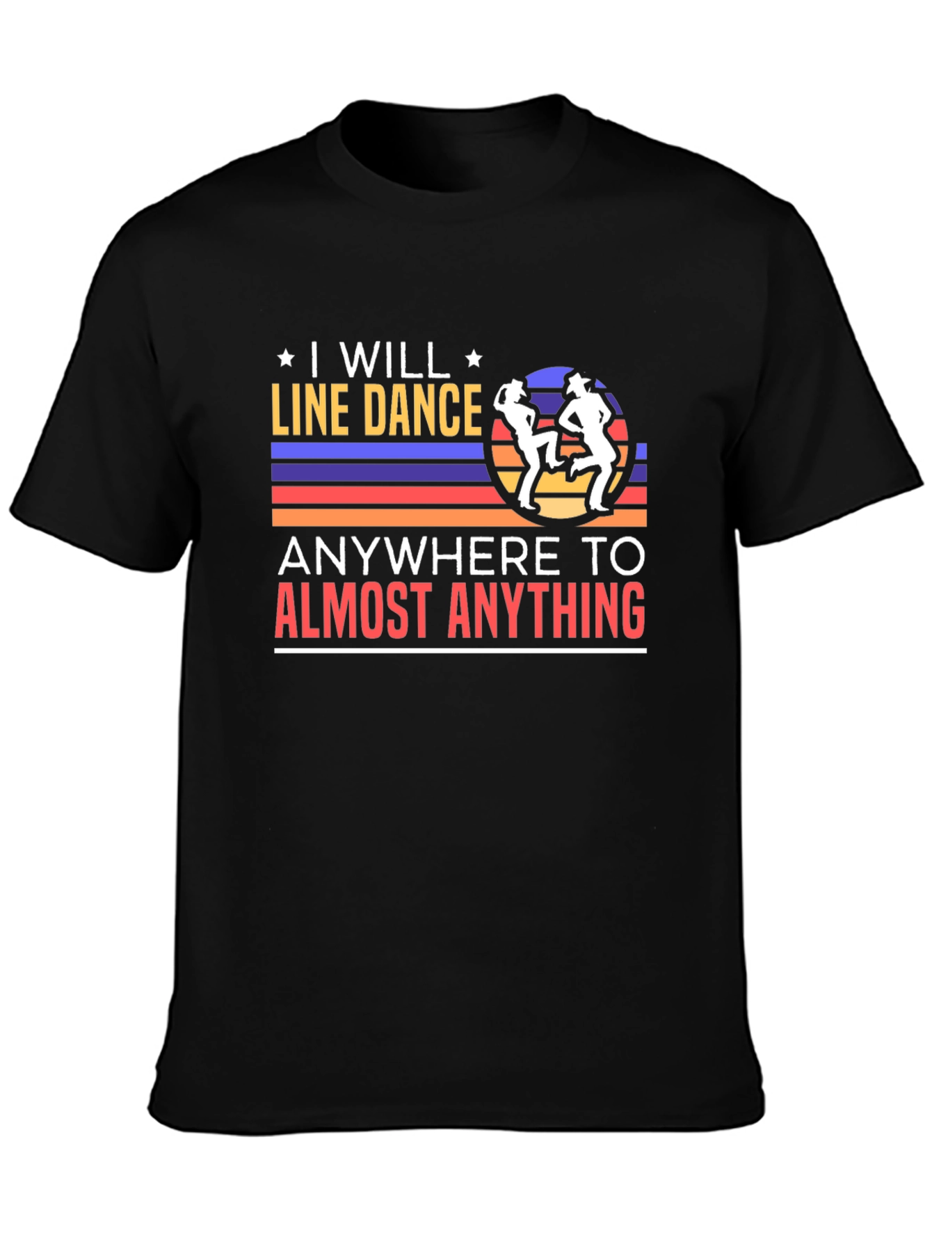 I Will Line Dance T-Shirt Retro Dancer Tee