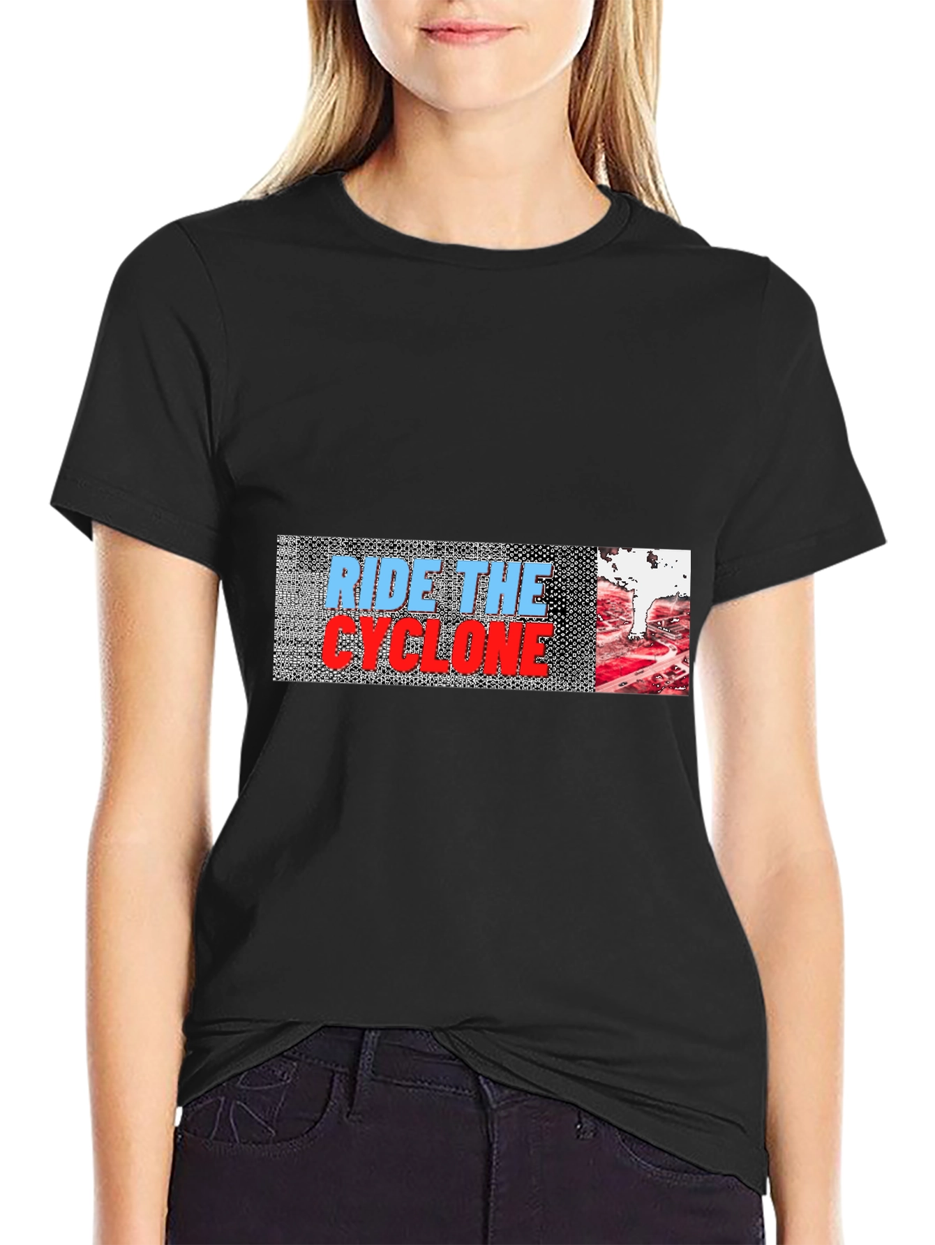 Ride the Cyclone Graphic Tee - Black