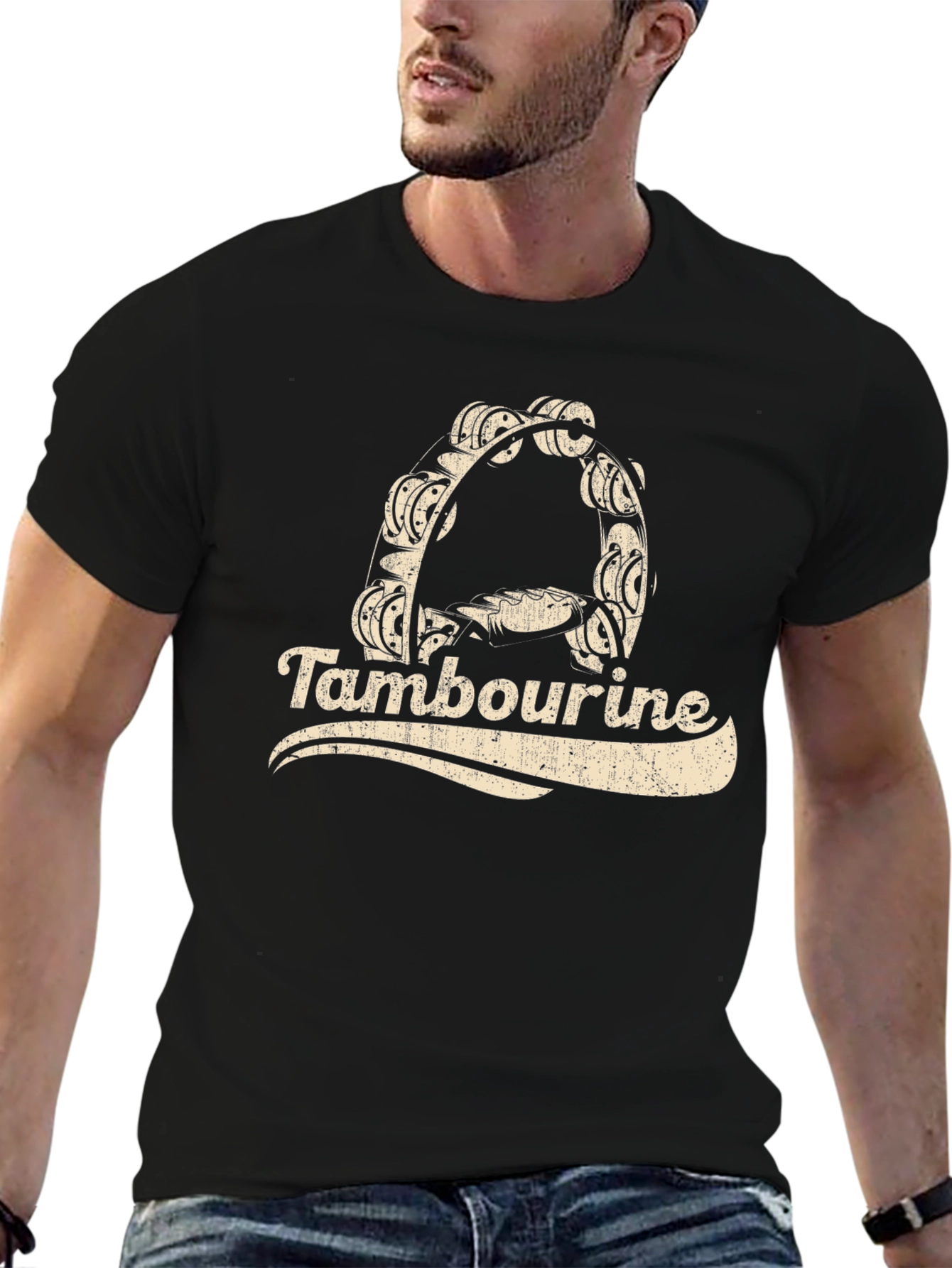 Retro Tambourine Music T-Shirt