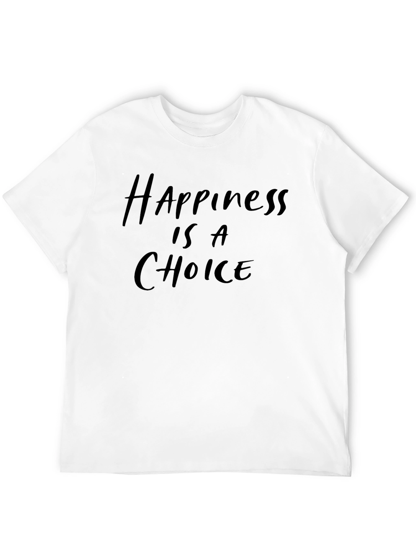Happiness Choice Black Graphic Tee