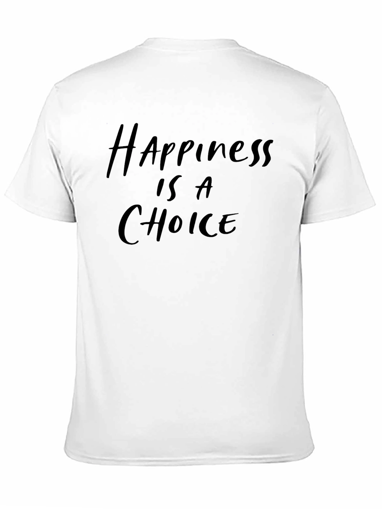 Happiness Choice Black Graphic Tee