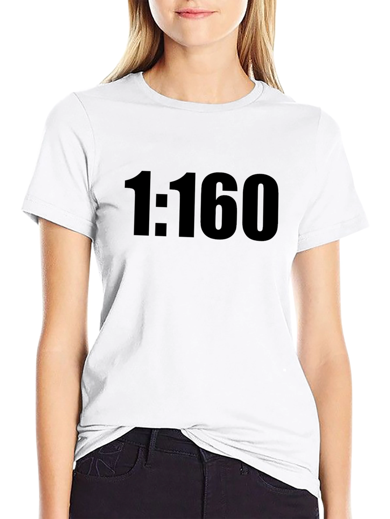 1:160 Scale Black T-Shirt