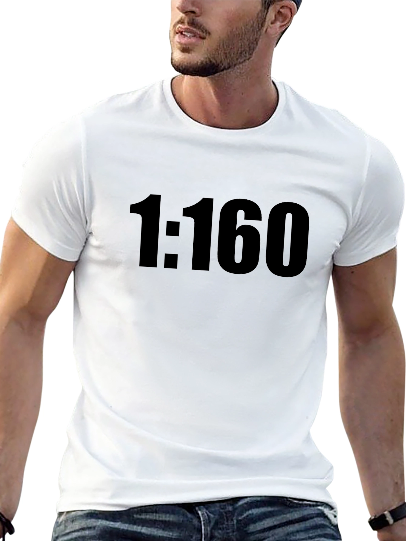1:160 Scale Black T-Shirt