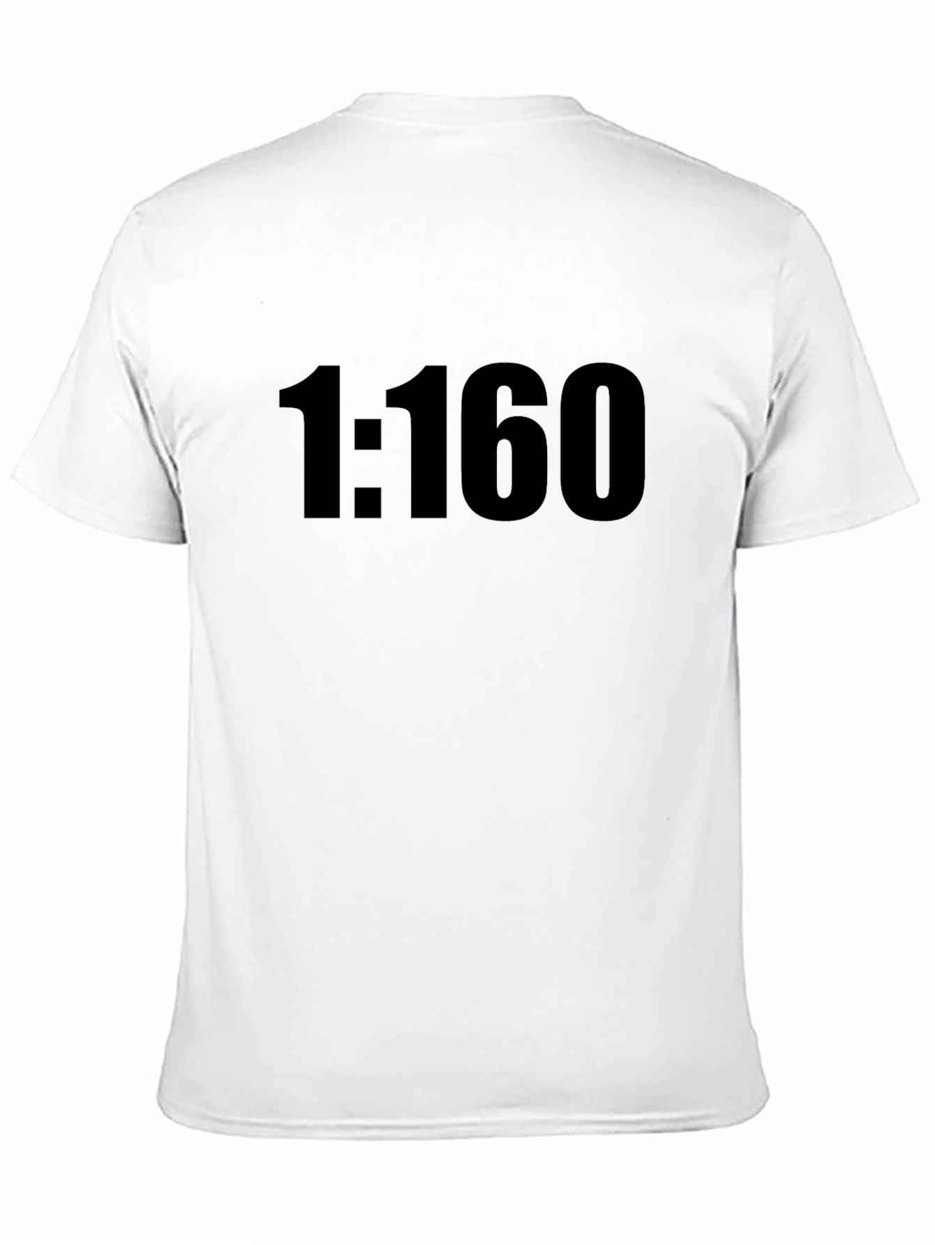 1:160 Scale Black T-Shirt