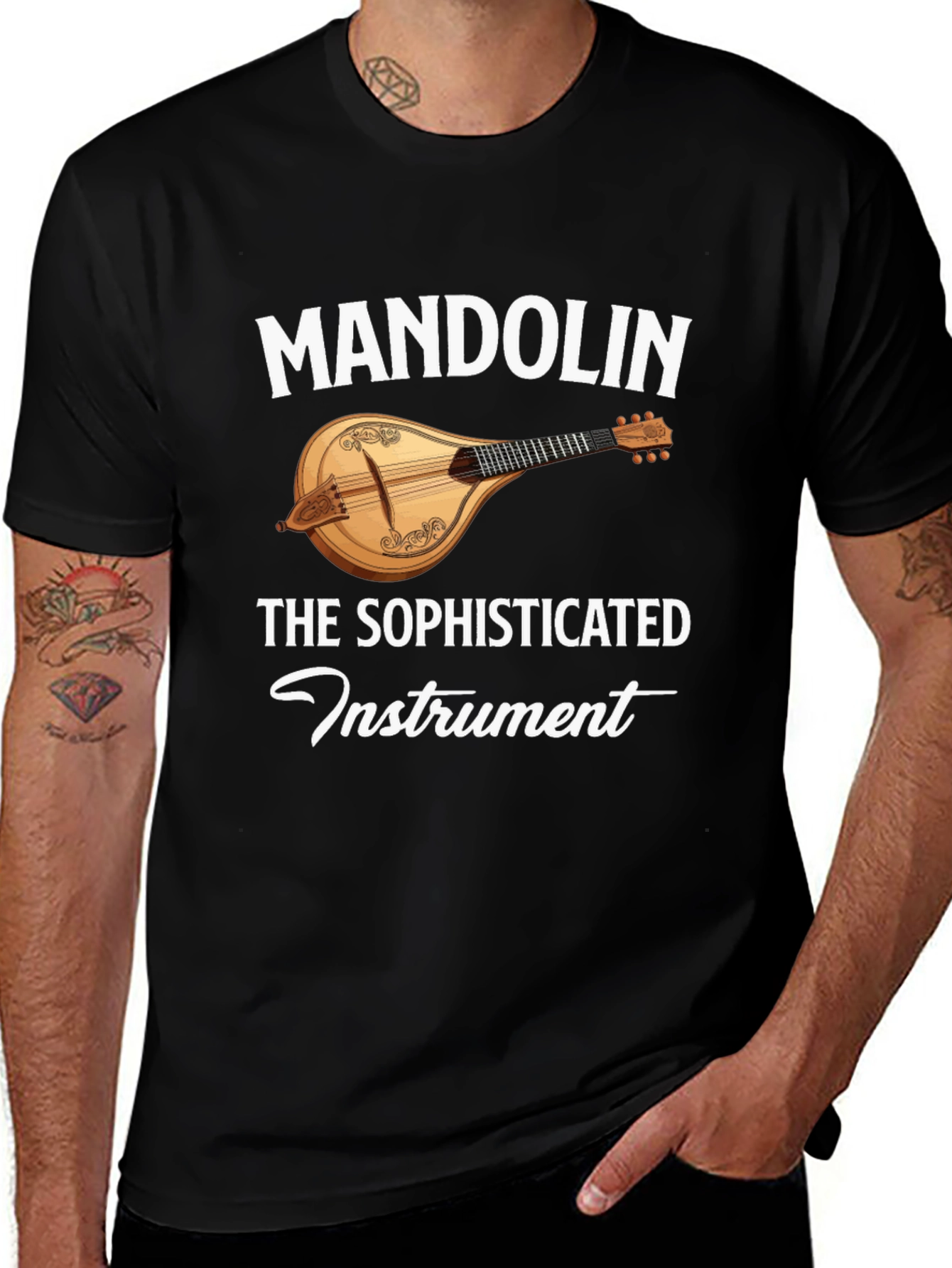 Mandolin Instrument Graphic Tee - Sophisticated Musicians T-Shirt
