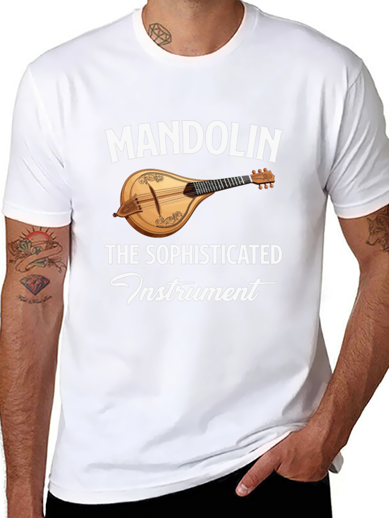 Mandolin Instrument Graphic Tee - Sophisticated Musicians T-Shirt