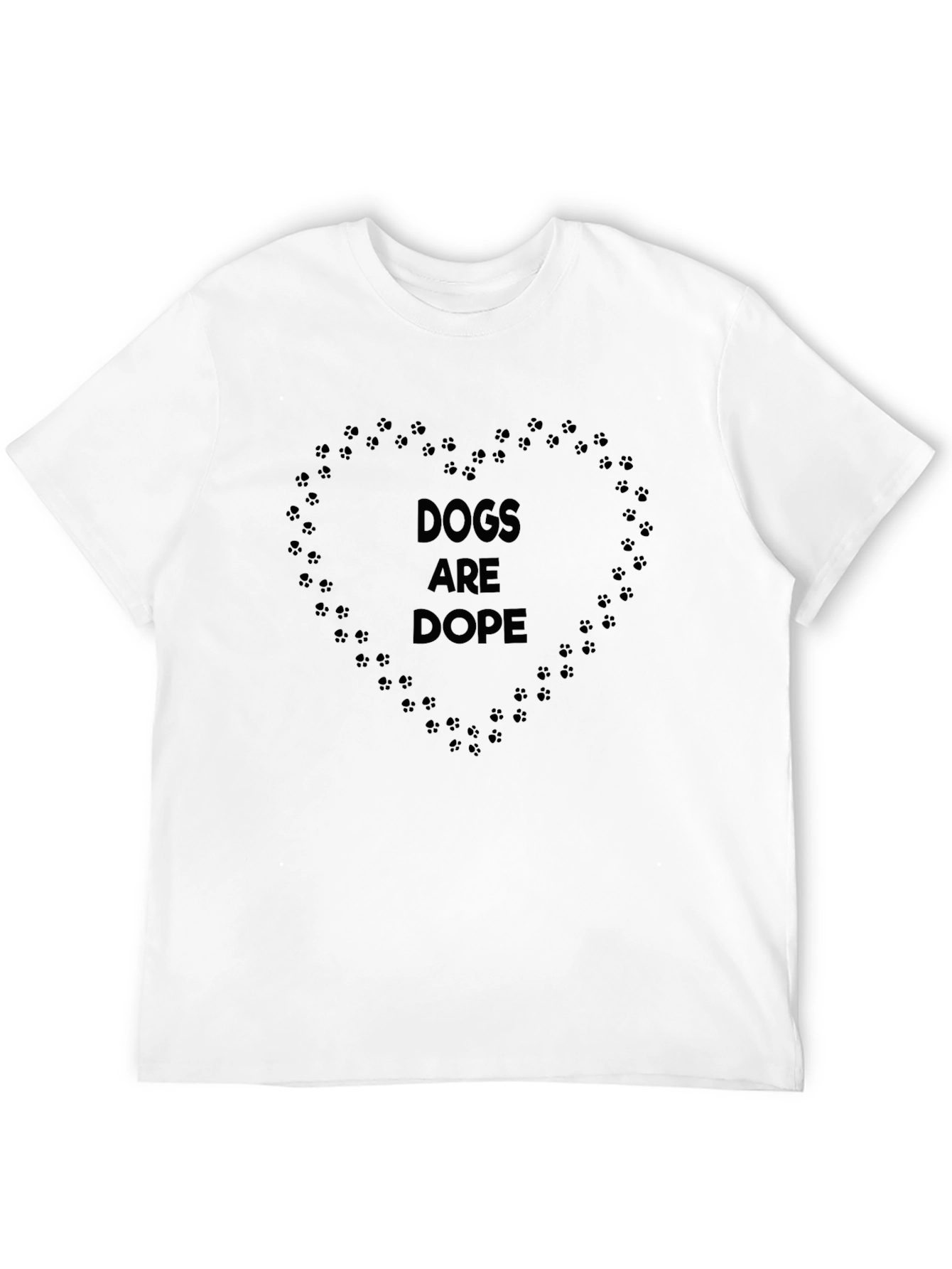Dogs Are Dope Black Graphic Tee for Men