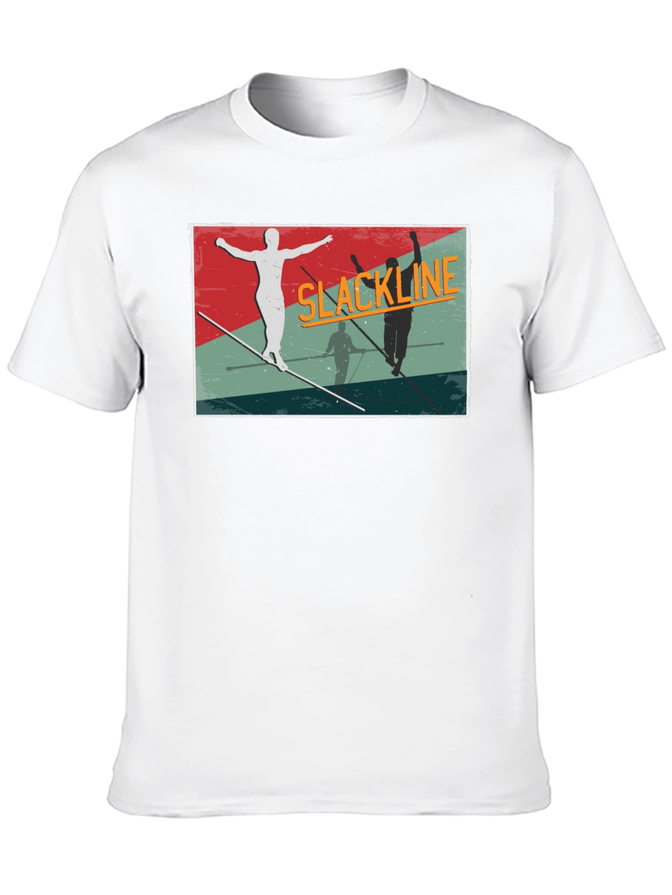 Slackline Graphic Tee - Black Cotton T-Shirt