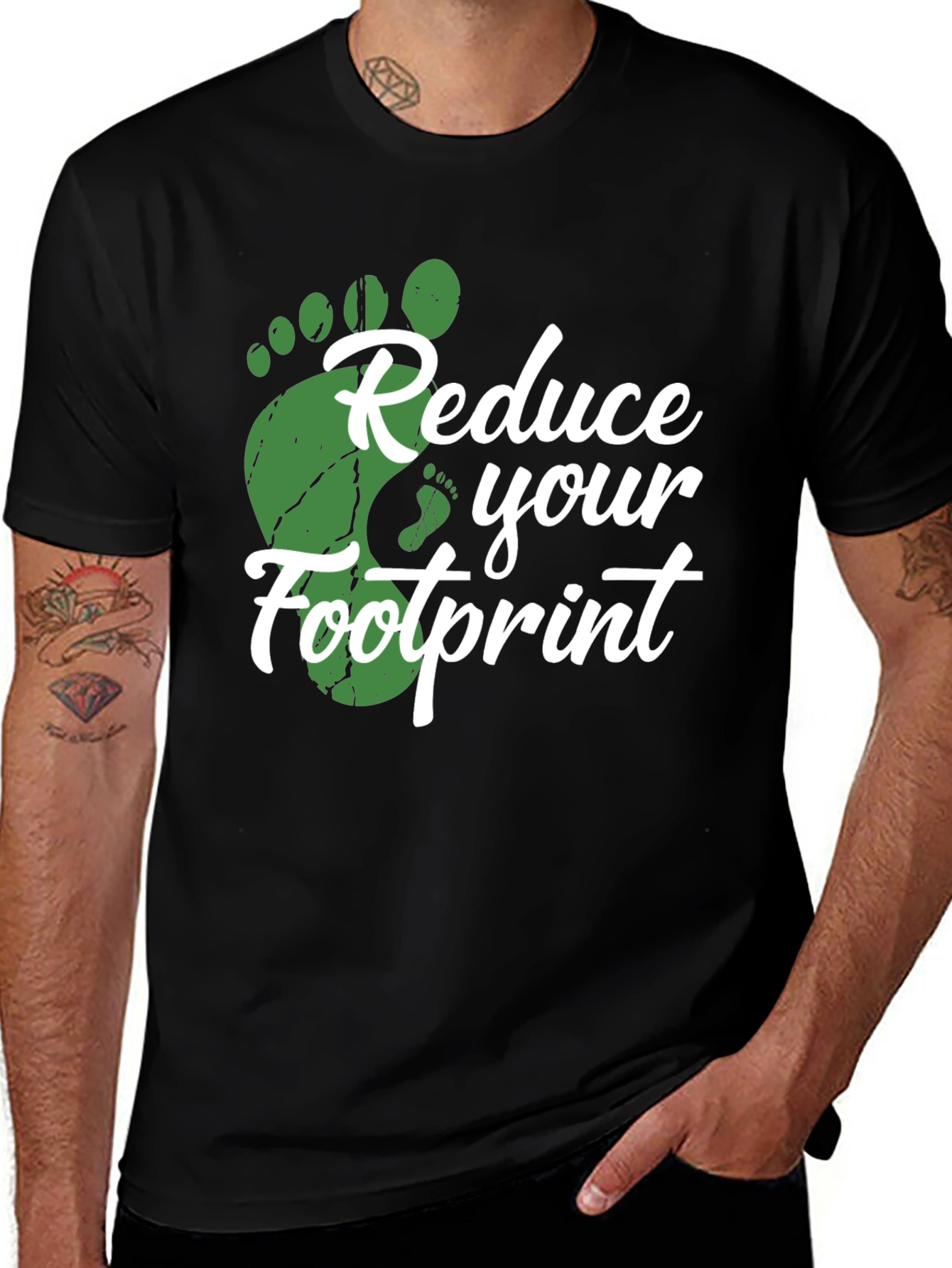 Reduce Your Footprint Graphic Tee