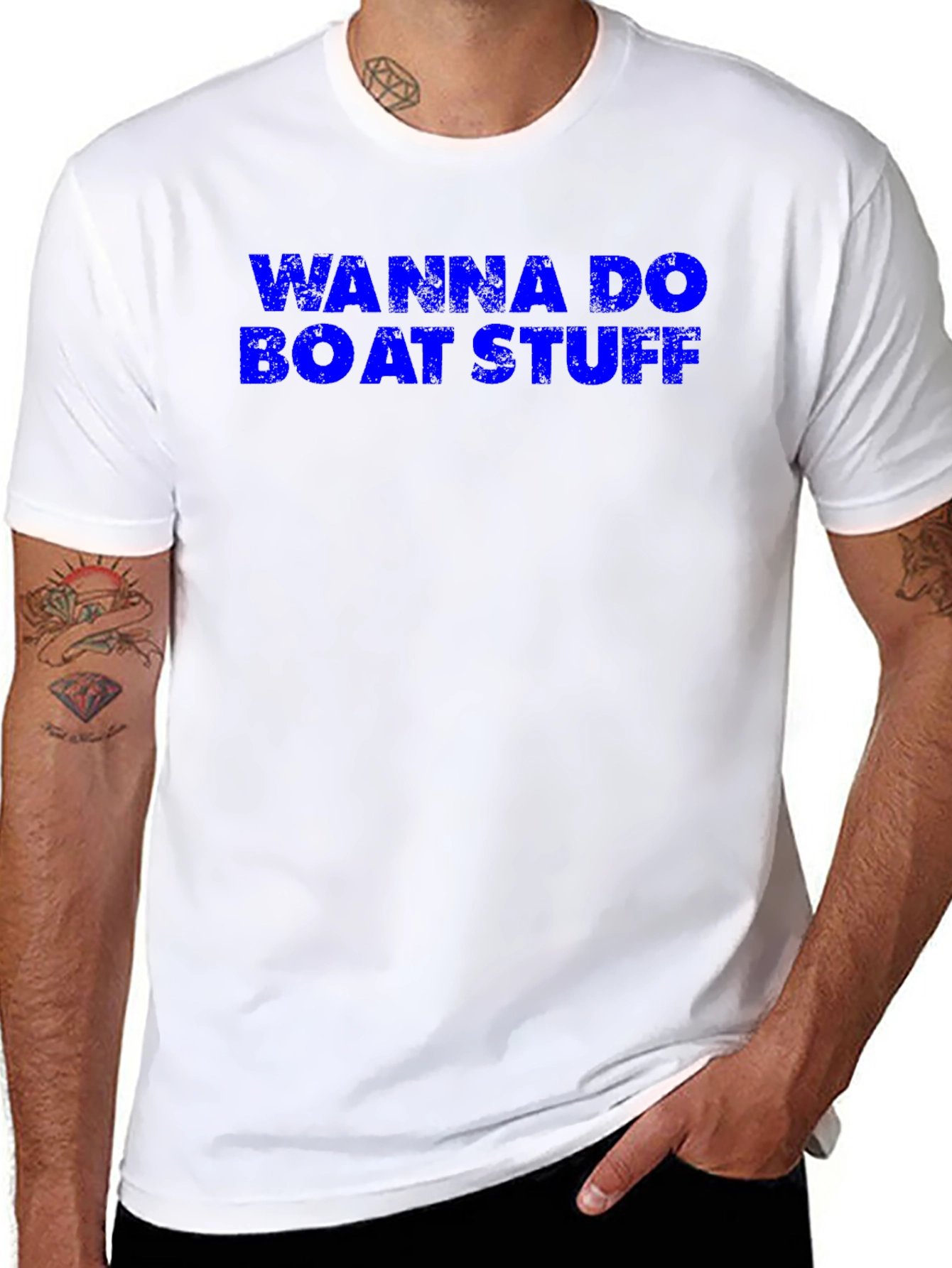 Wanna Do Boat Stuff Graphic T-Shirt