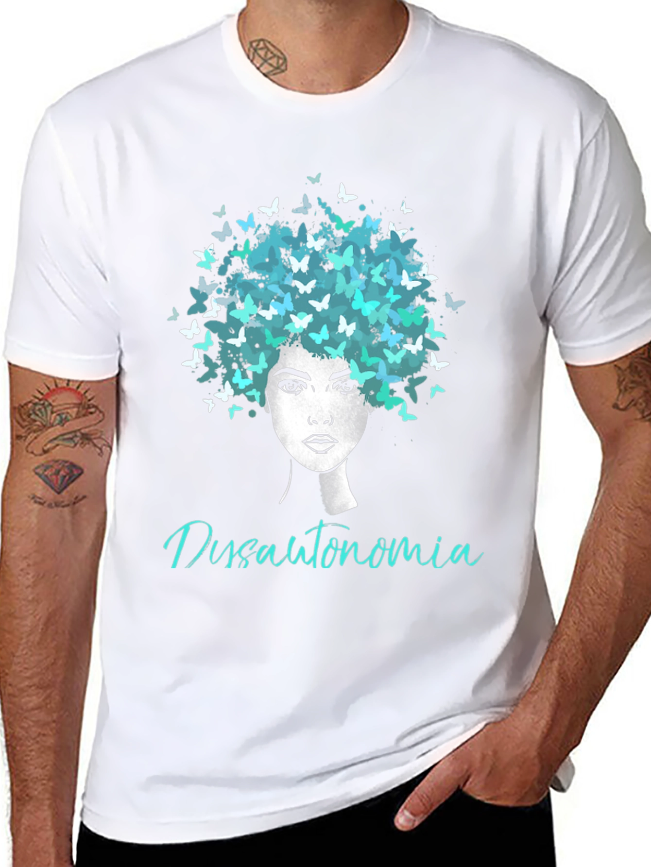 Dysautonomia Awareness Butterfly T-Shirt
