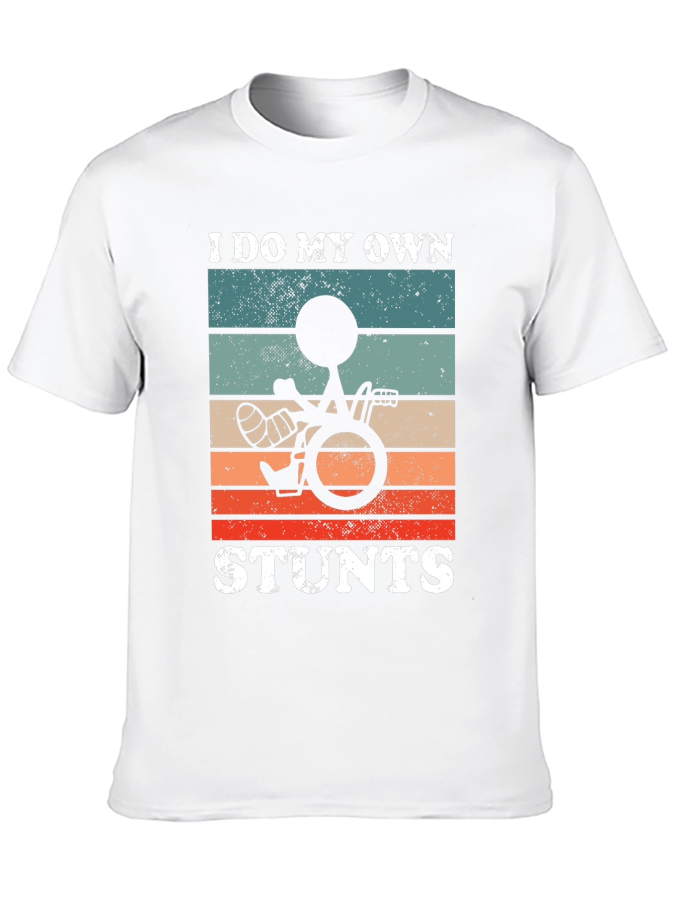 Funny I Do My Own Stunts Wheelchair T-Shirt
