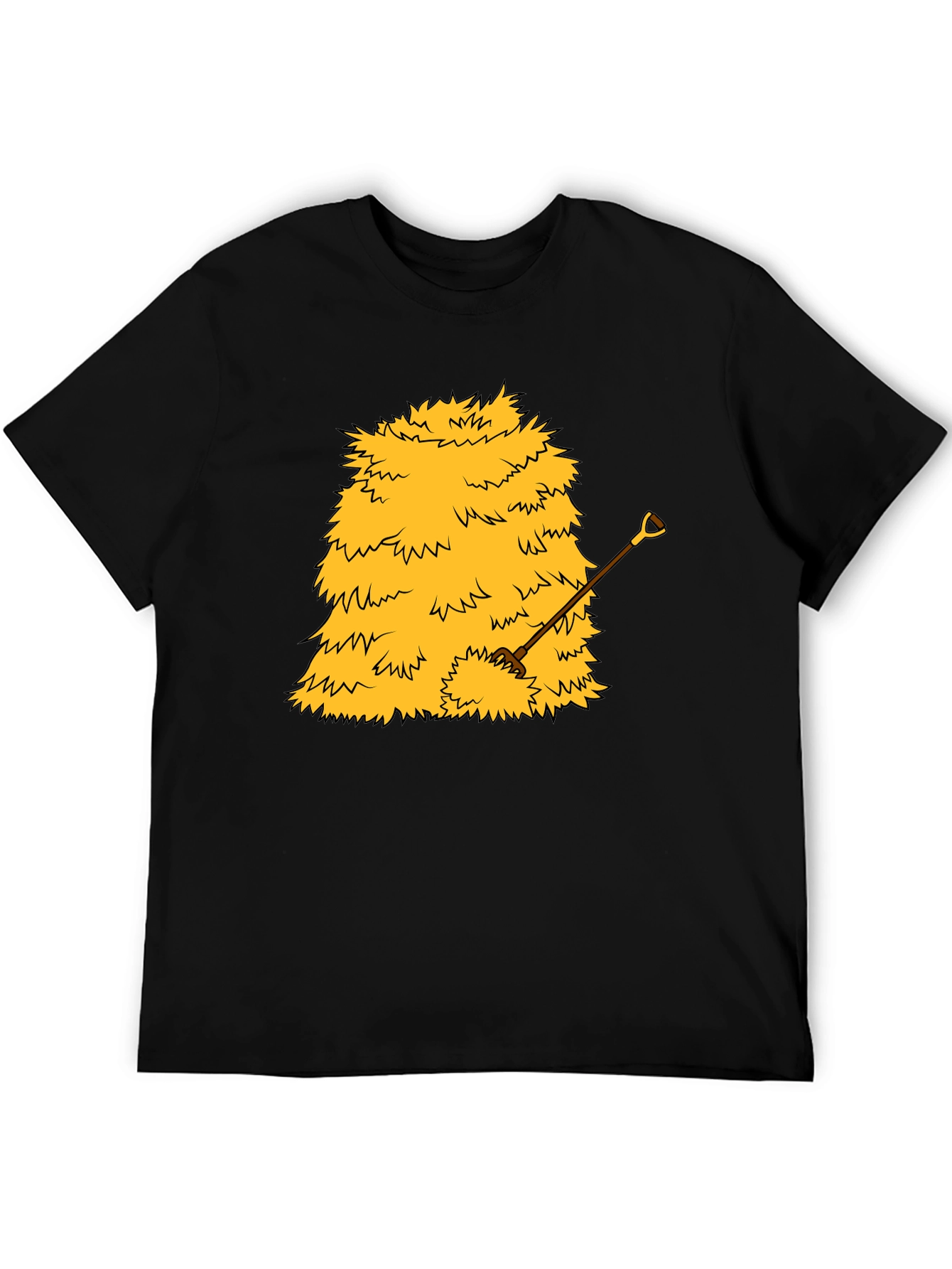 Haystack & Shovel Graphic Tee - Novelty Black T-Shirt