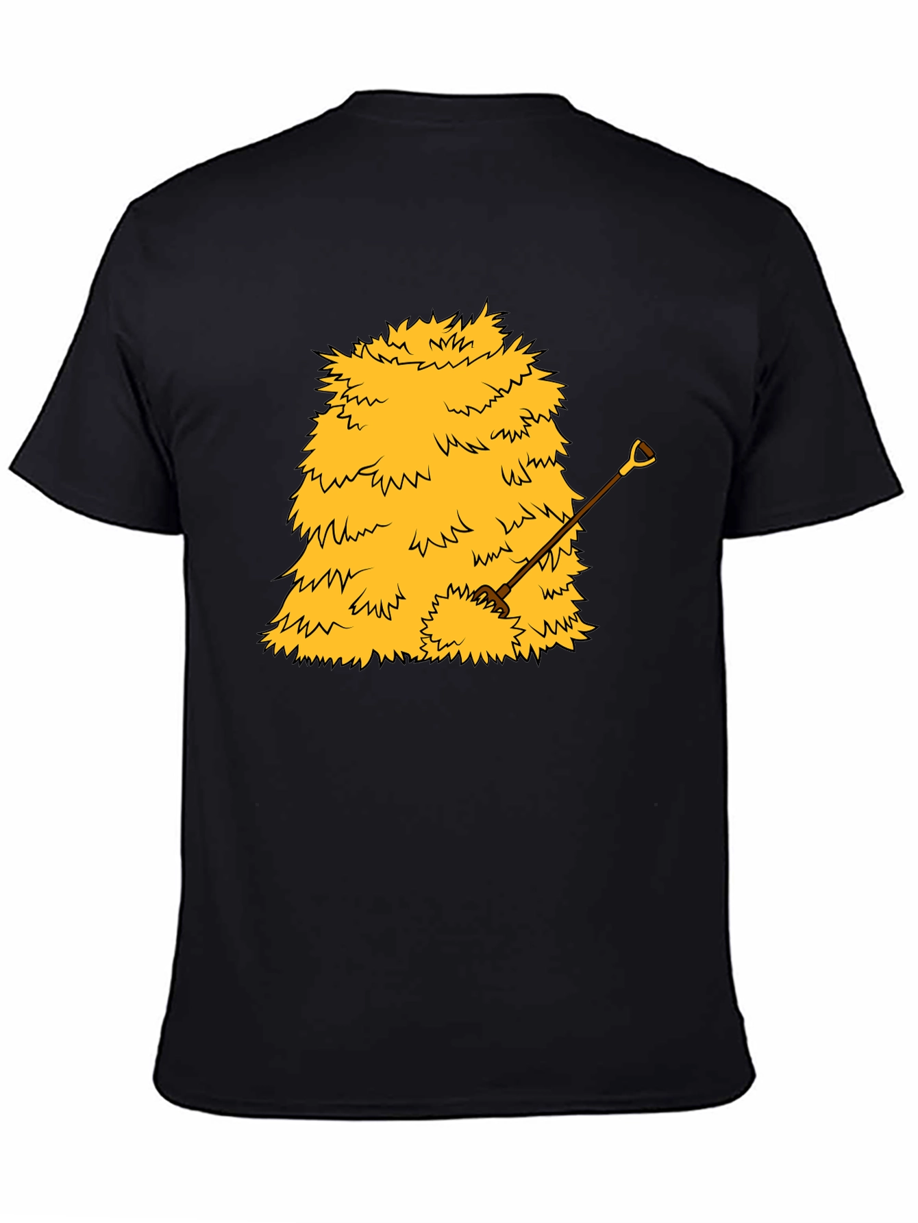 Haystack & Shovel Graphic Tee - Novelty Black T-Shirt