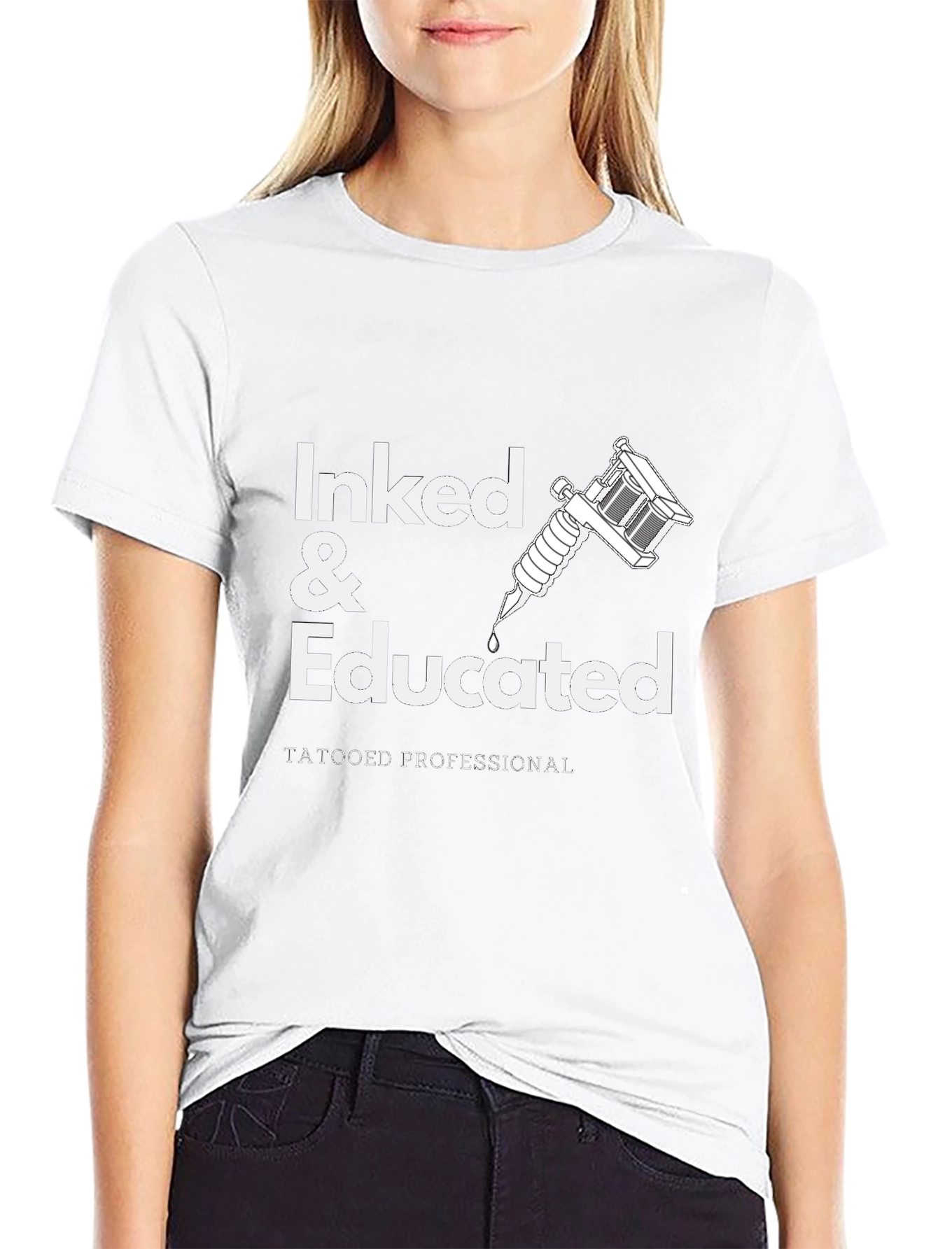 Inked & Educated Tattooed Professional Graphic T-Shirt