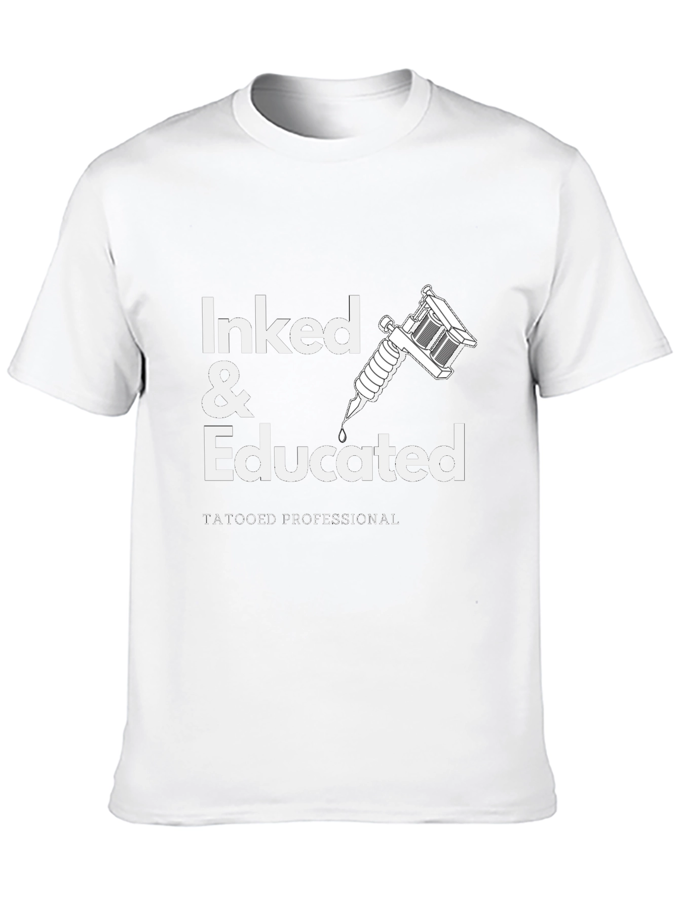 Inked & Educated Tattooed Professional Graphic T-Shirt
