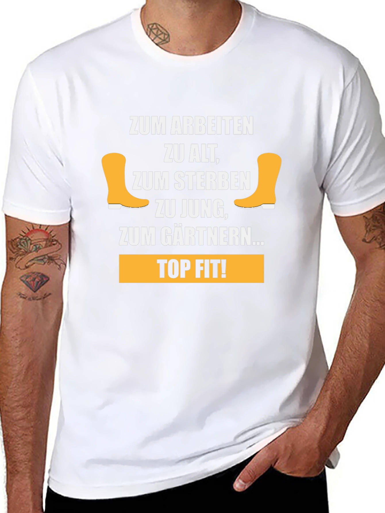 Gardening T-Shirt - Zum Gärtnern... Top Fit!