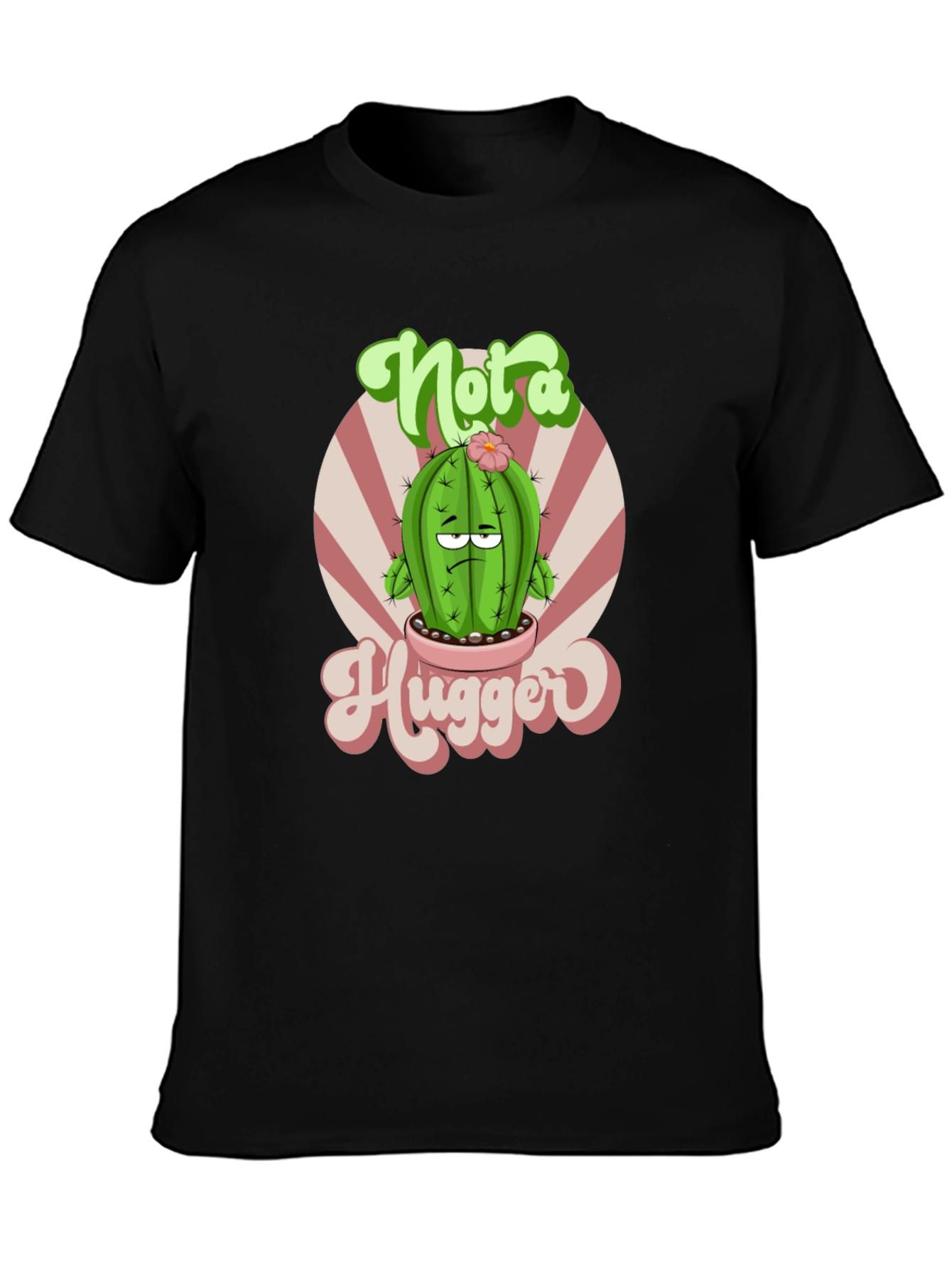 Not a Hugger Cactus Graphic T-Shirt