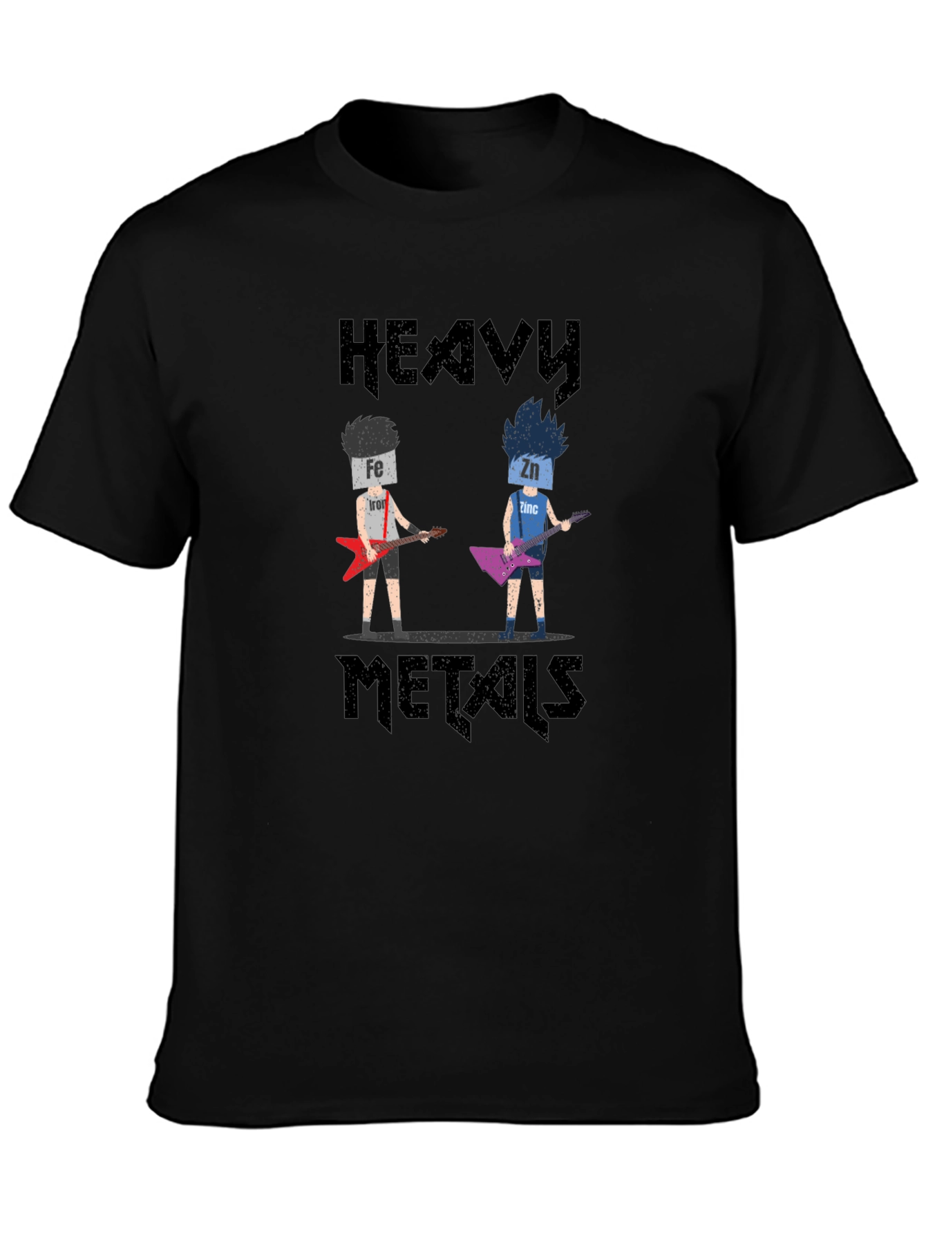 Heavy Metals T-Shirt - Rock Band Periodic Table