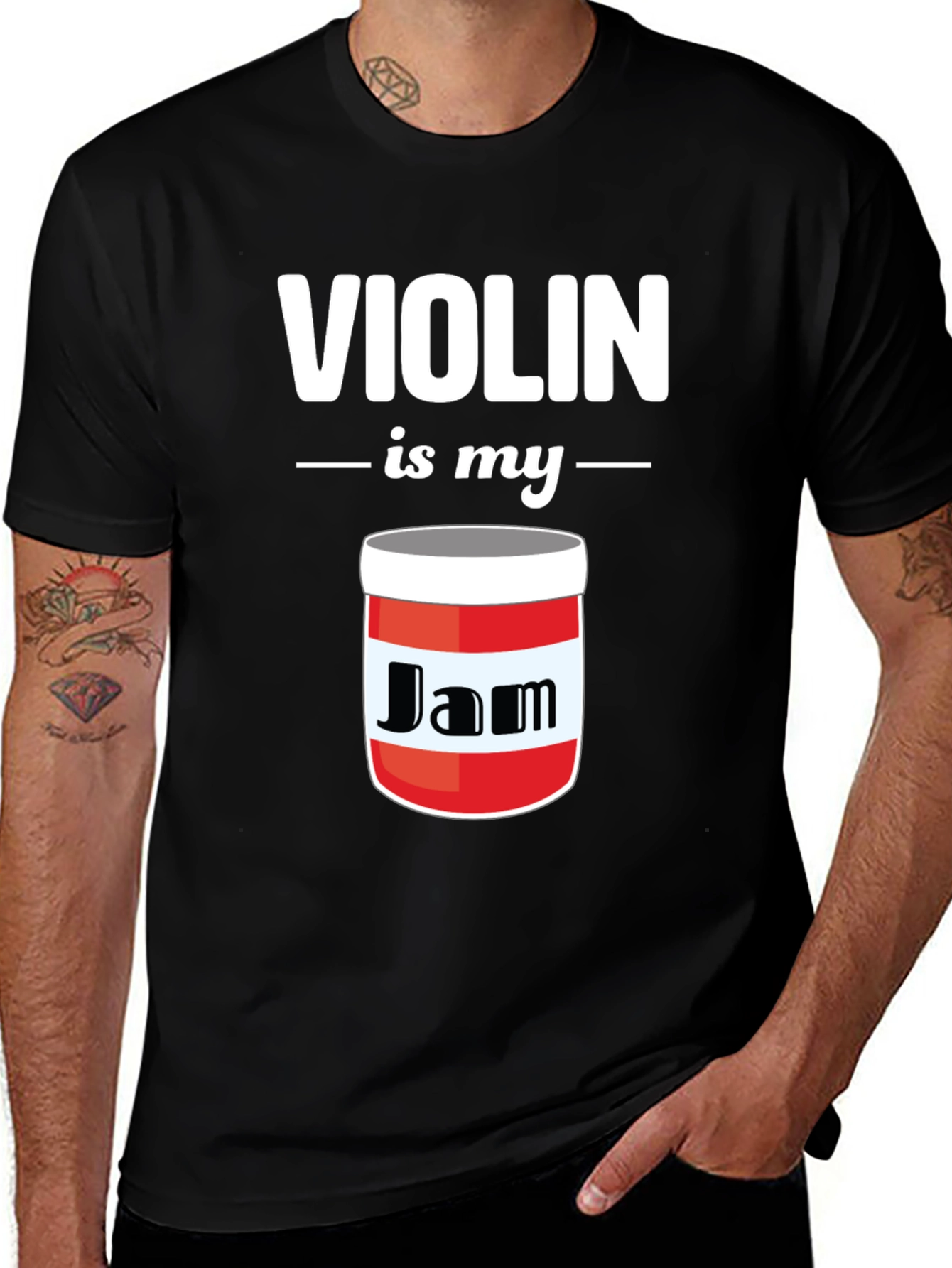 Violin is my Jam Graphic Tee | Musician T-Shirt