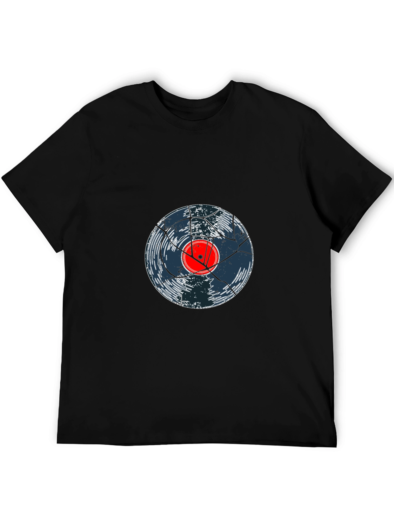 Cracked Vinyl Record Graphic Tee