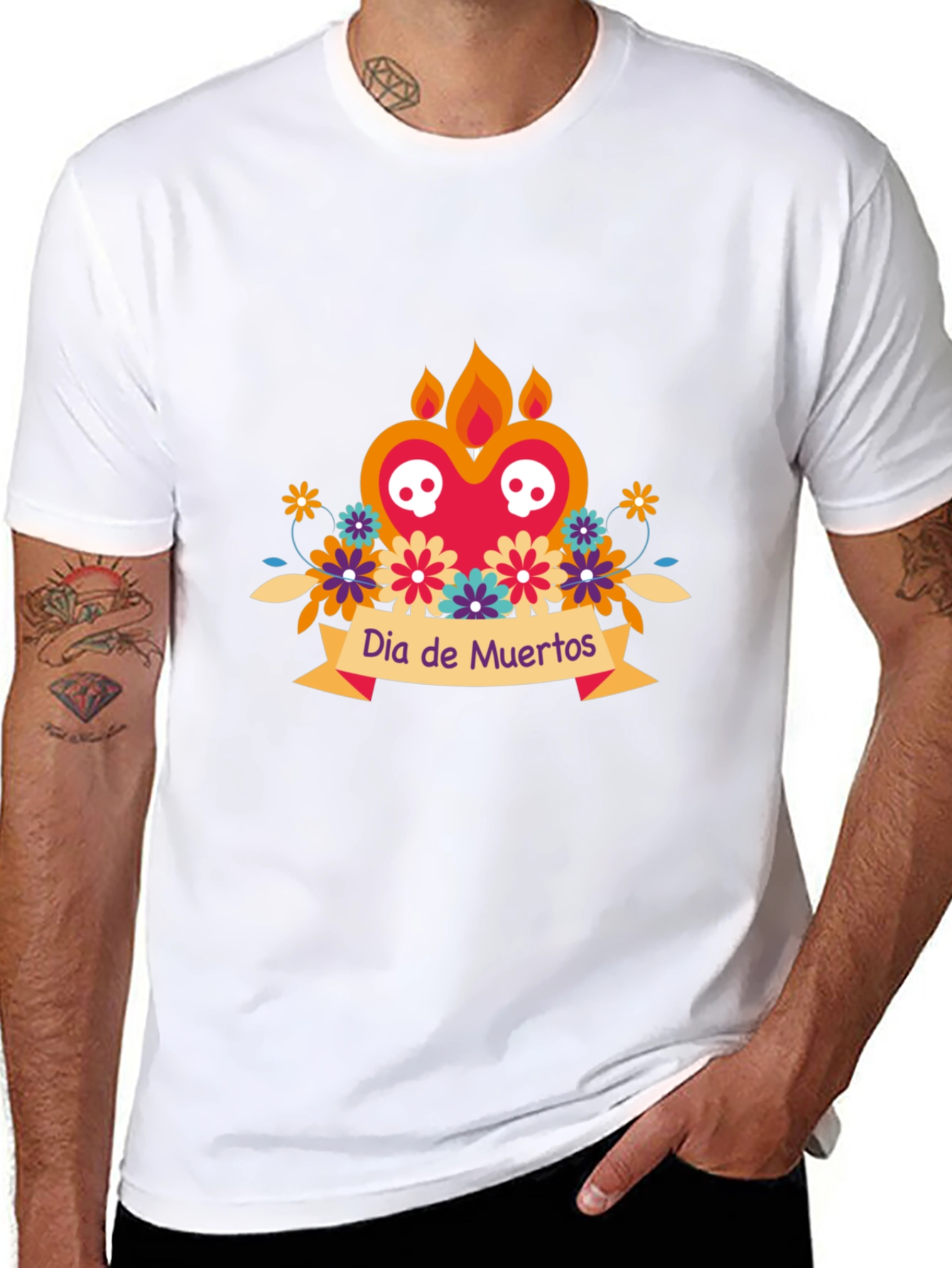Dia de Muertos Graphic Tee - Black