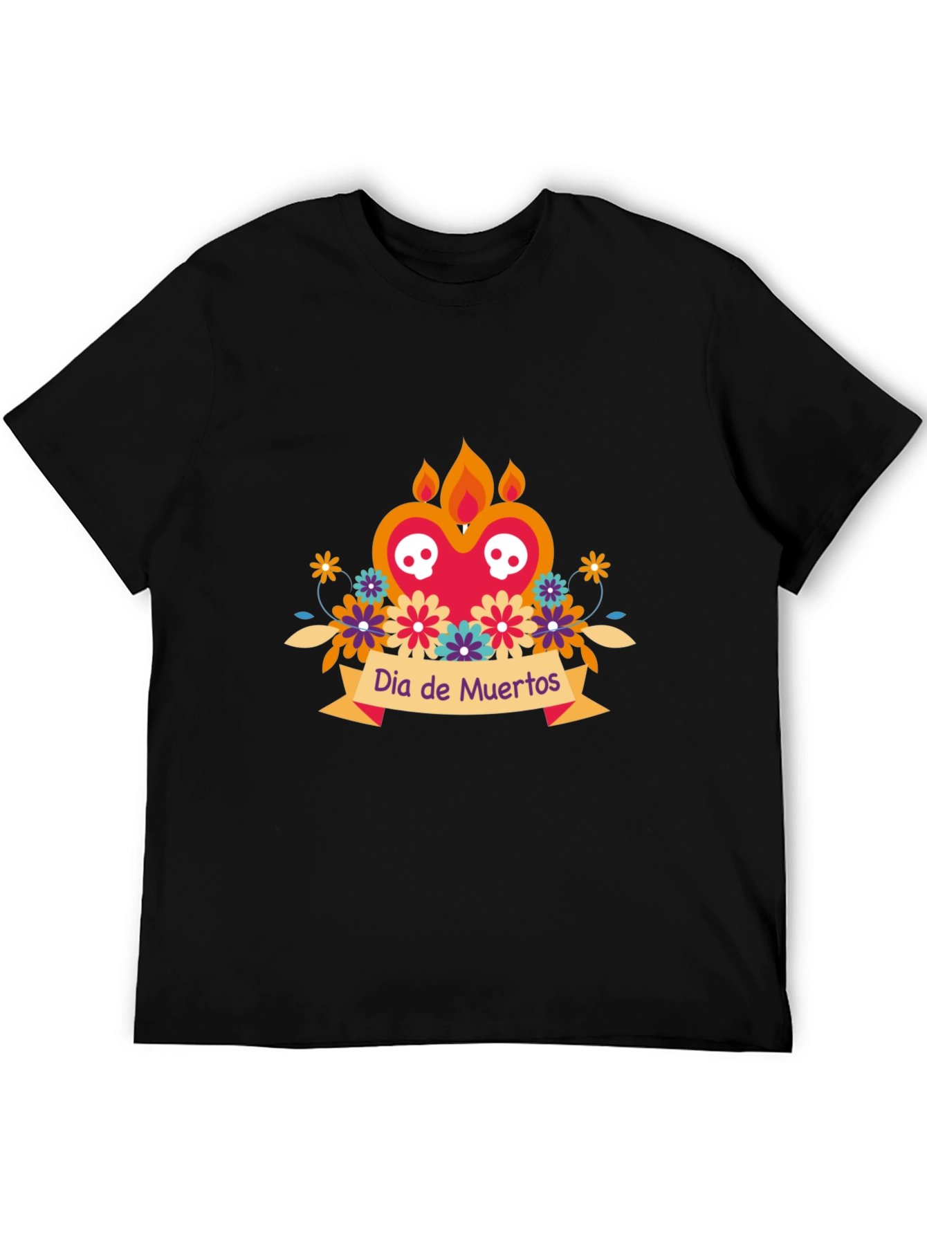 Dia de Muertos Graphic Tee - Black