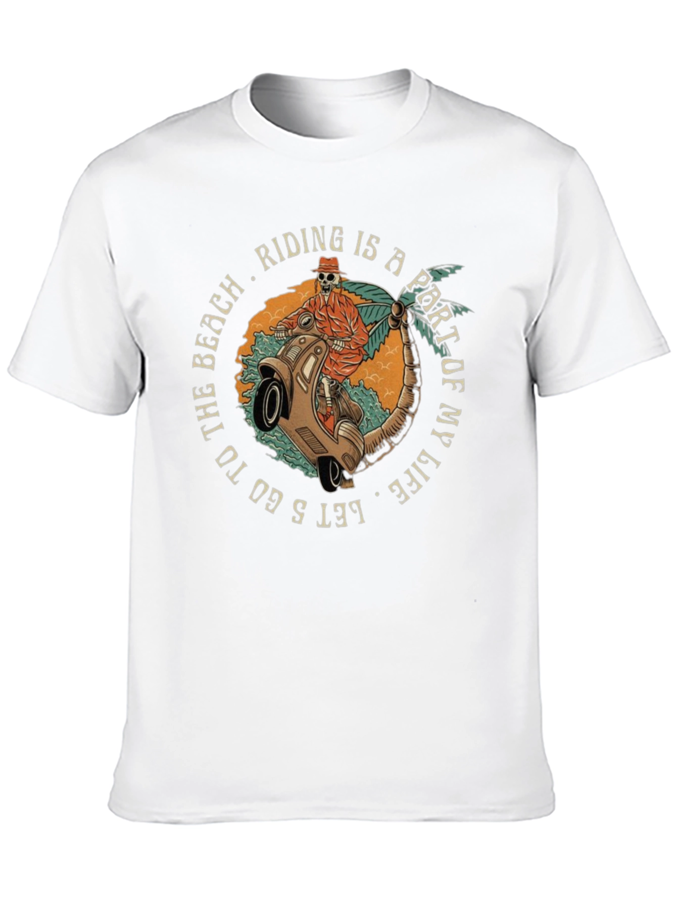 Beach Ride Graphic Tee - Casual Style