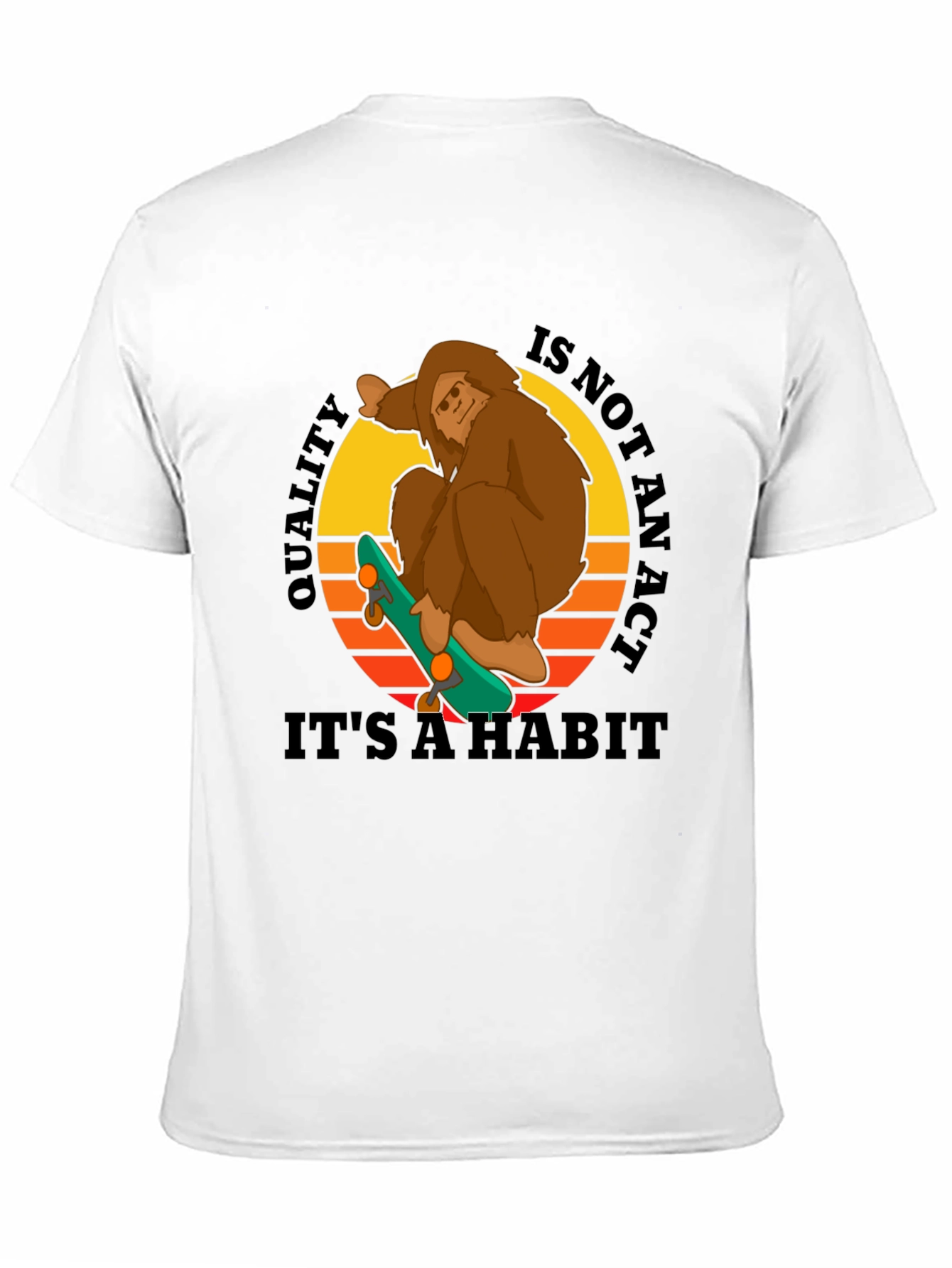 Sasquatch Skateboard Graphic T-Shirt