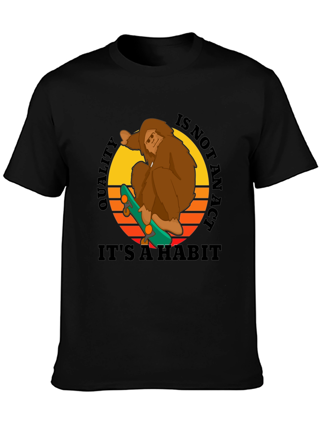 Sasquatch Skateboard Graphic T-Shirt