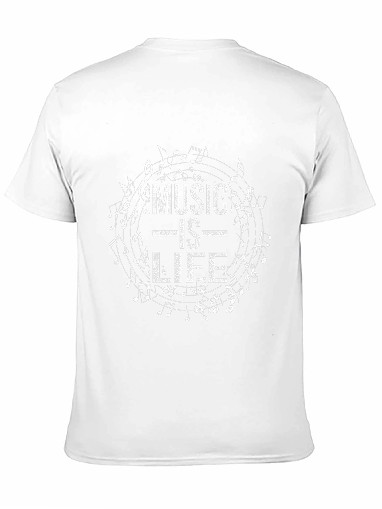 Music is Life Graphic Tee - Soft Cotton Blend