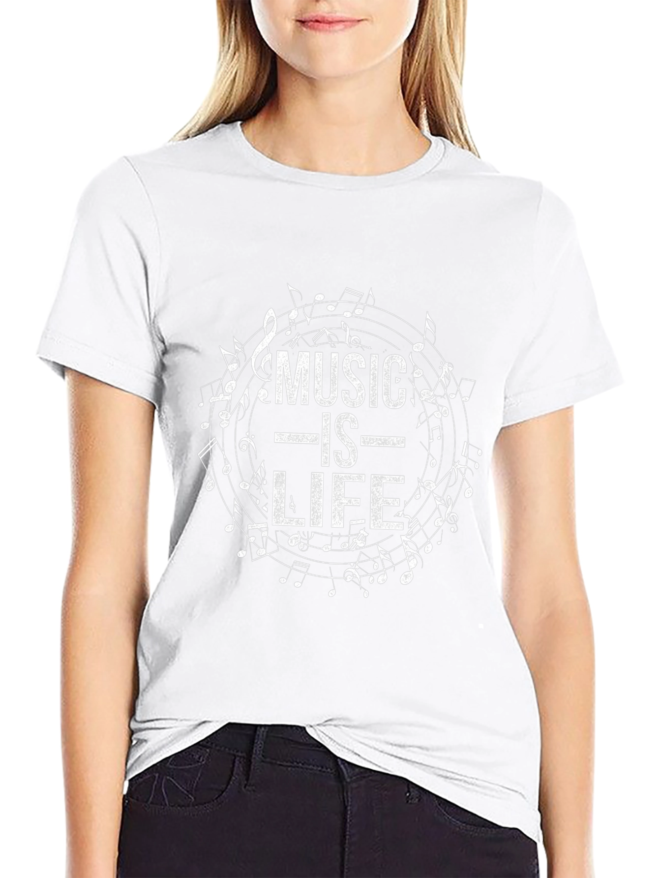 Music is Life Graphic Tee - Soft Cotton Blend