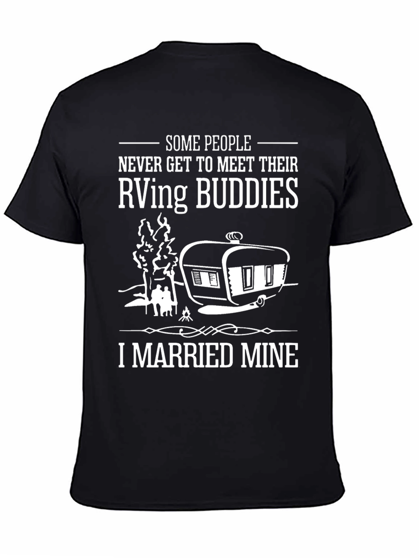 RVing Buddies Married T-Shirt - Black