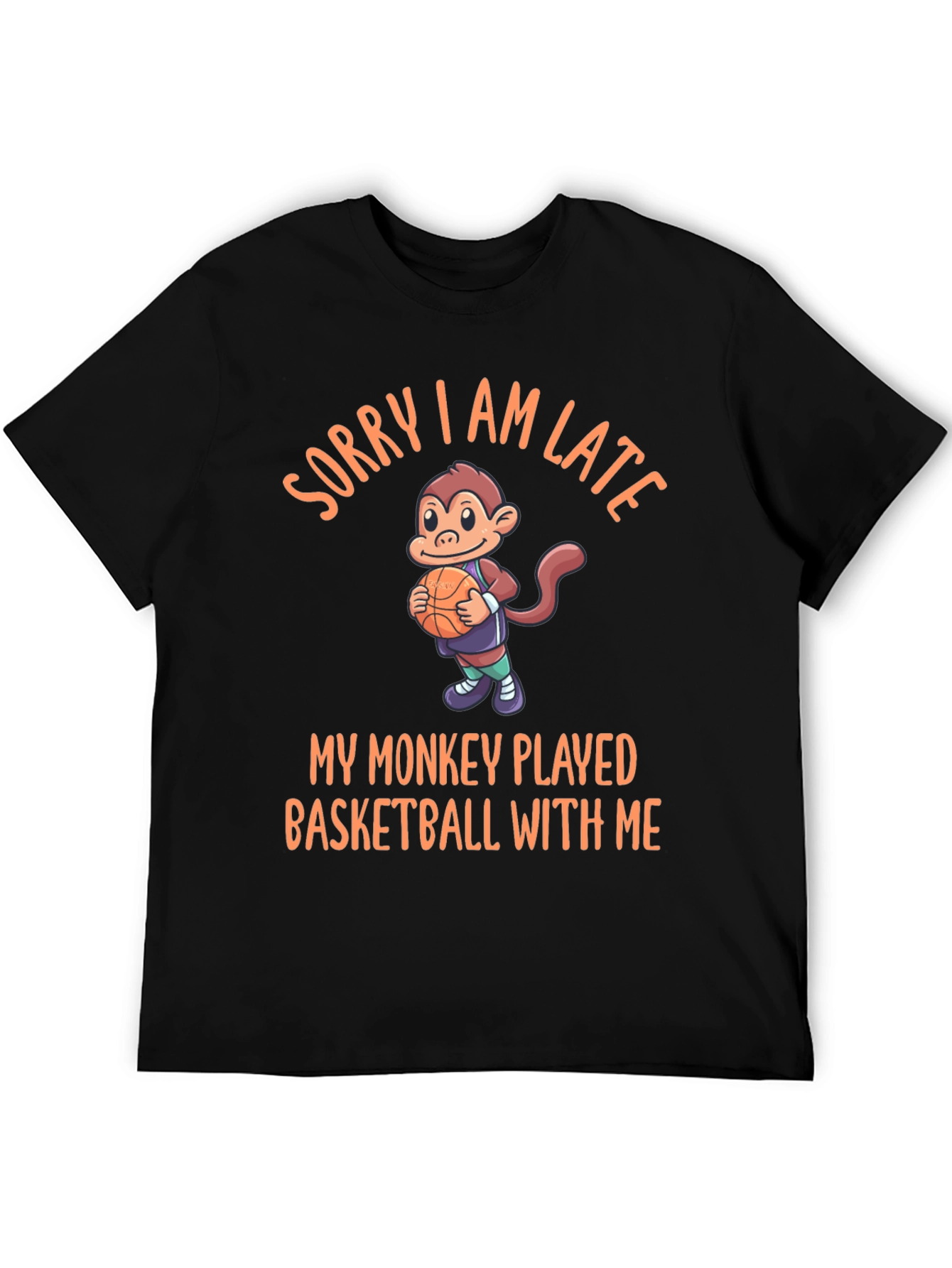 Funny Monkey Basketball T-Shirt