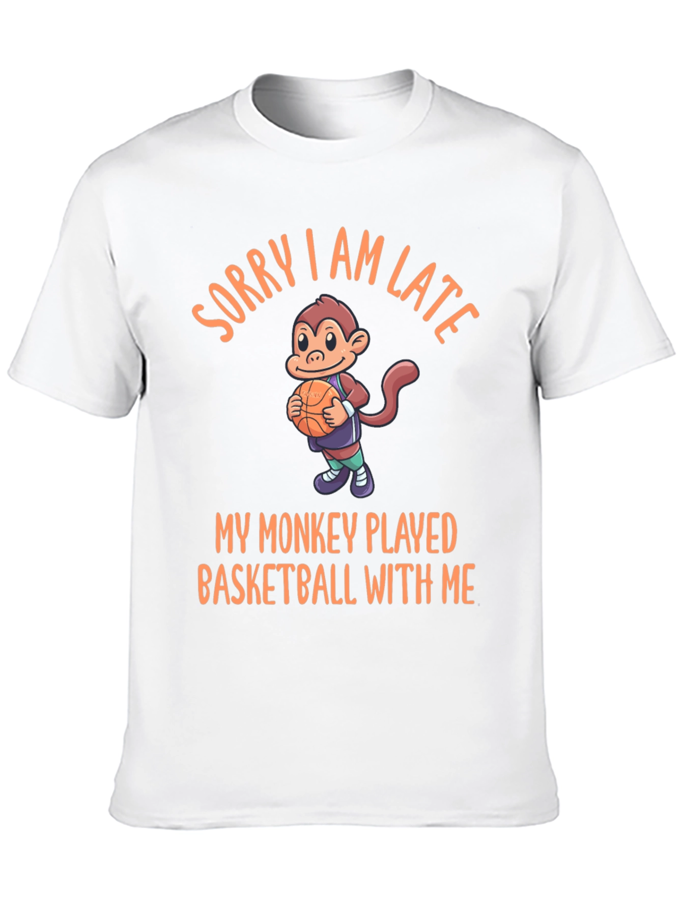 Funny Monkey Basketball T-Shirt