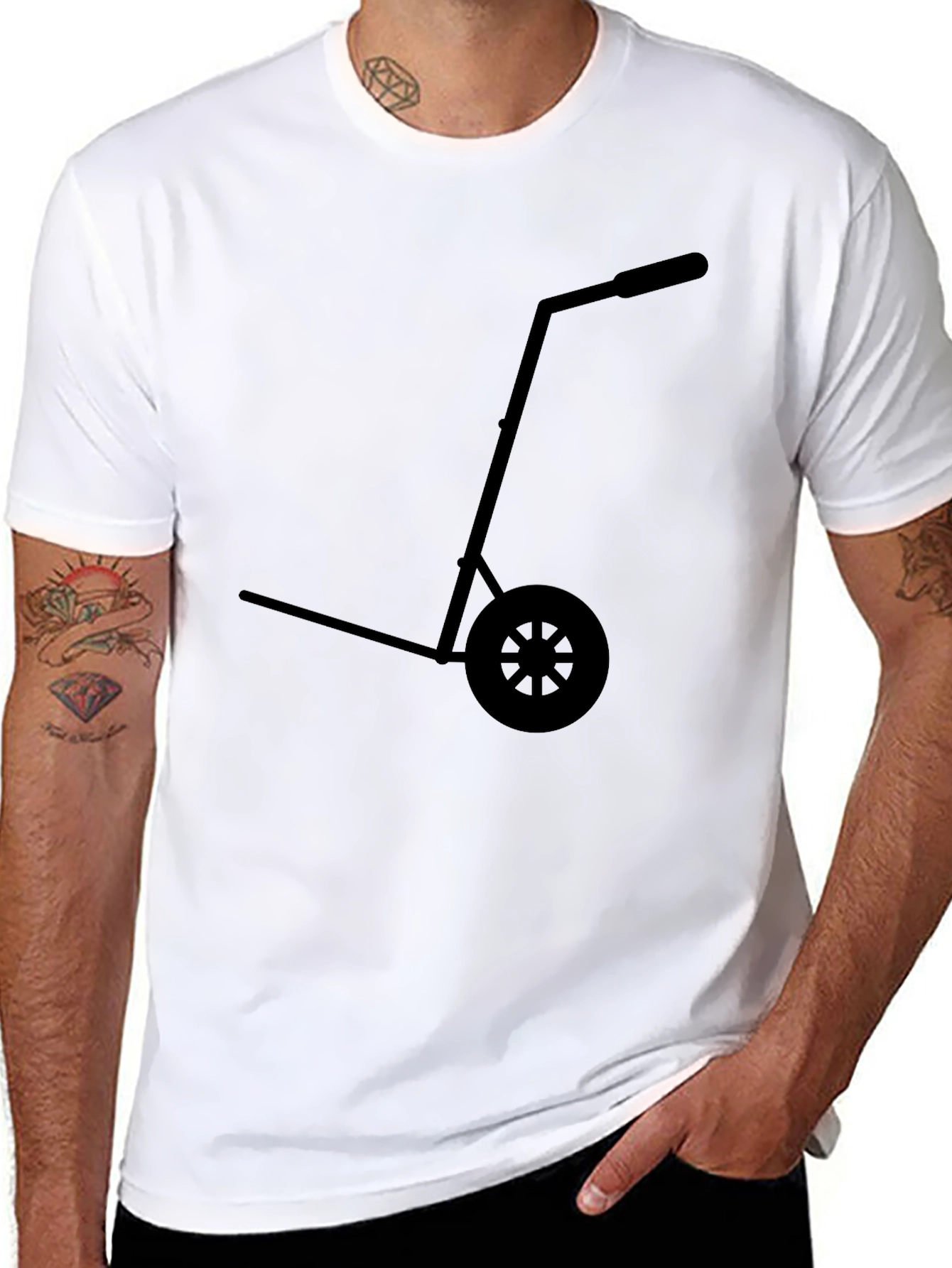 Novelty Hand Truck T-Shirt - Black Graphic Tee