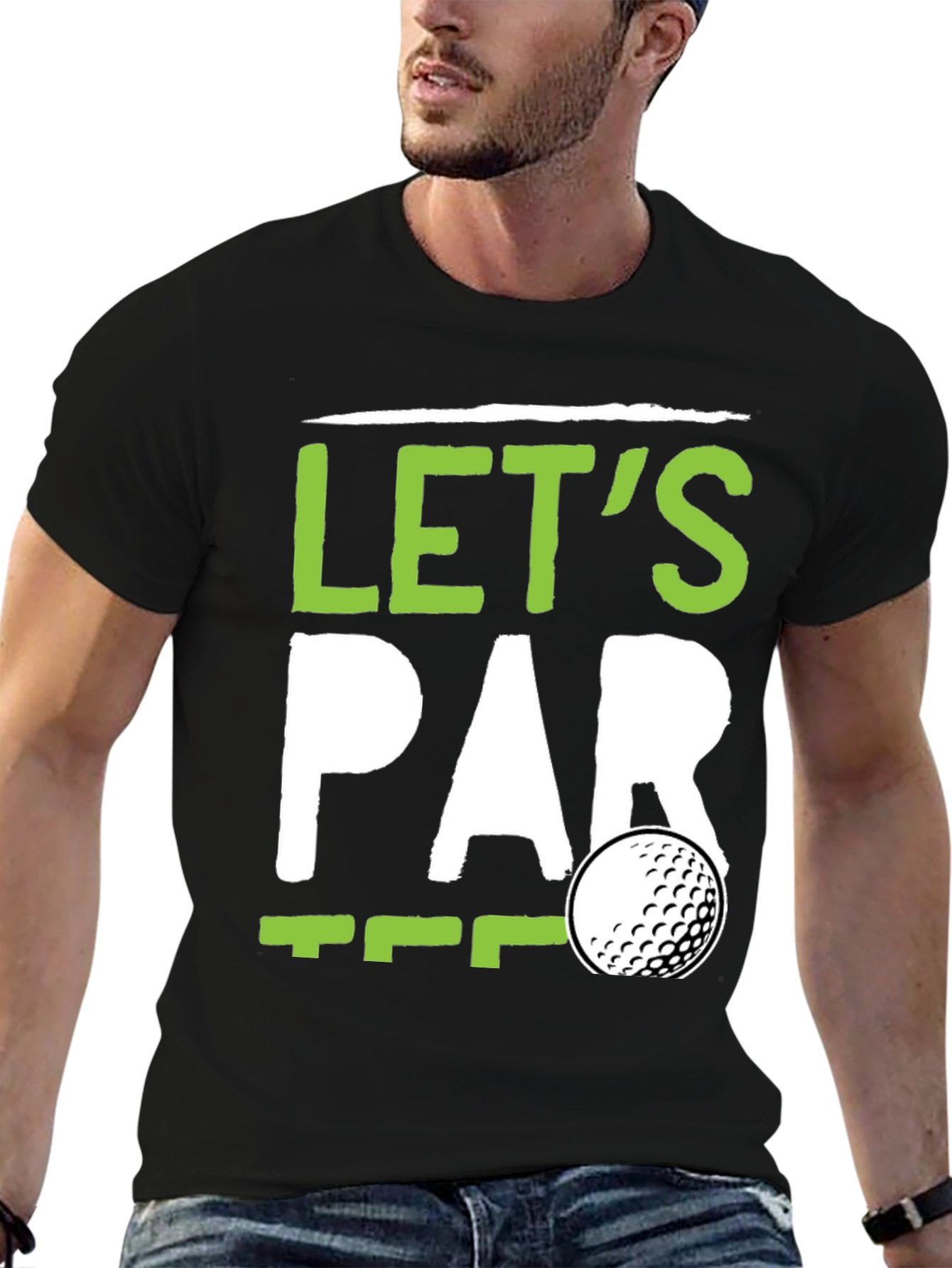 Lets Par Tee Golf T-Shirt - Black
