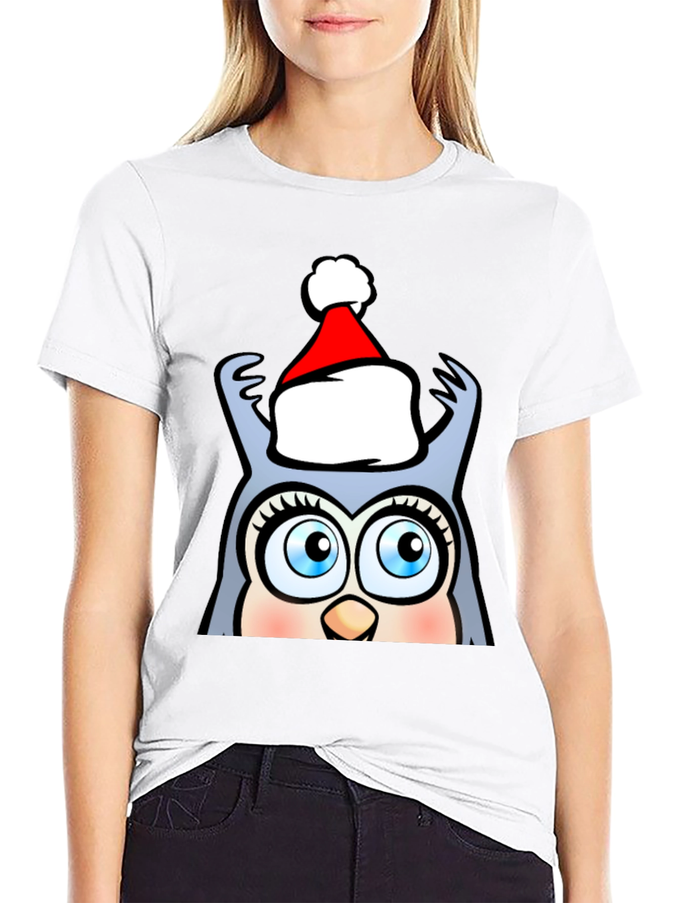 Festive Owl T-Shirt - Holiday Cheer