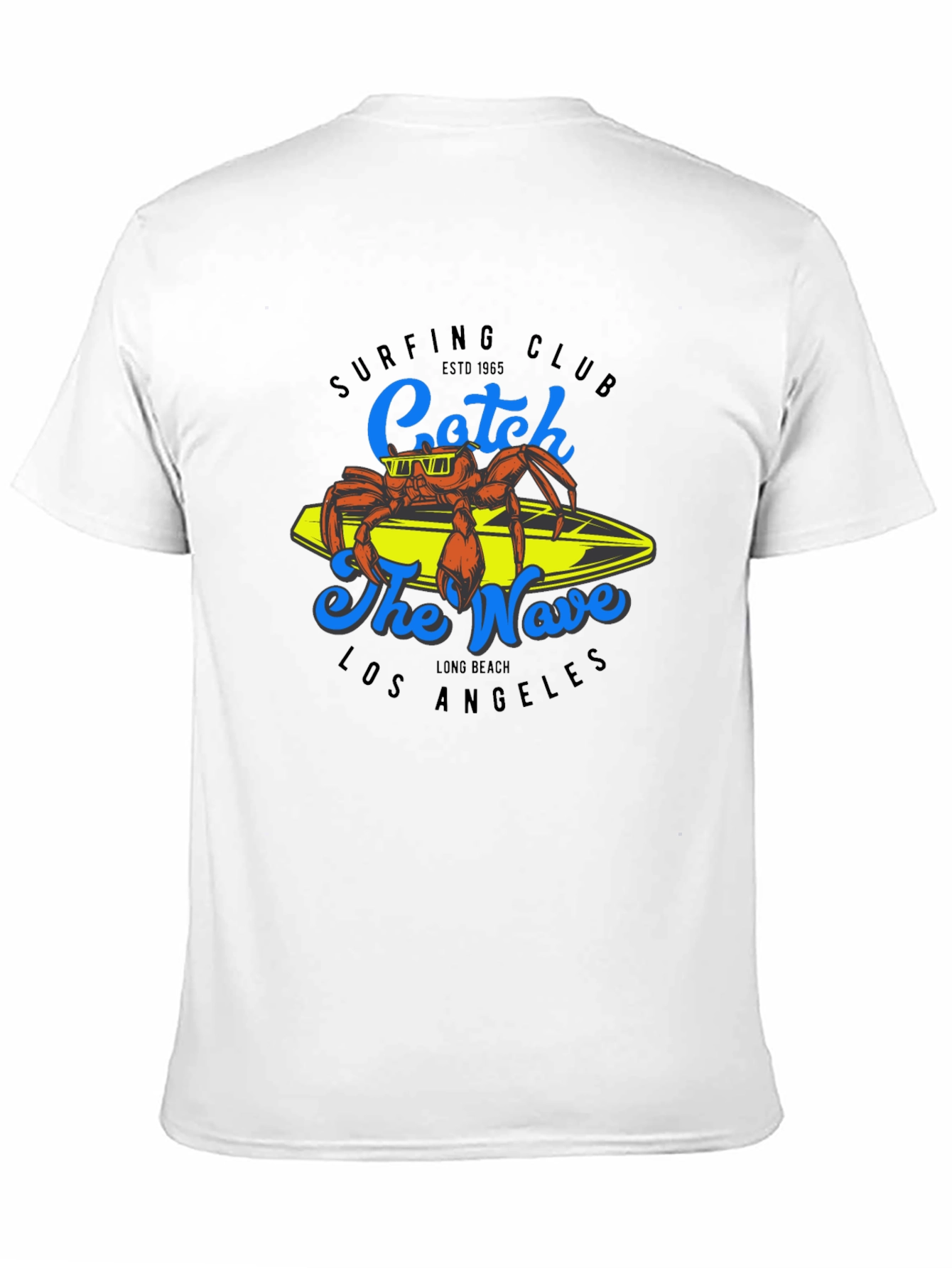 Surfing Club Crab Graphic Tee