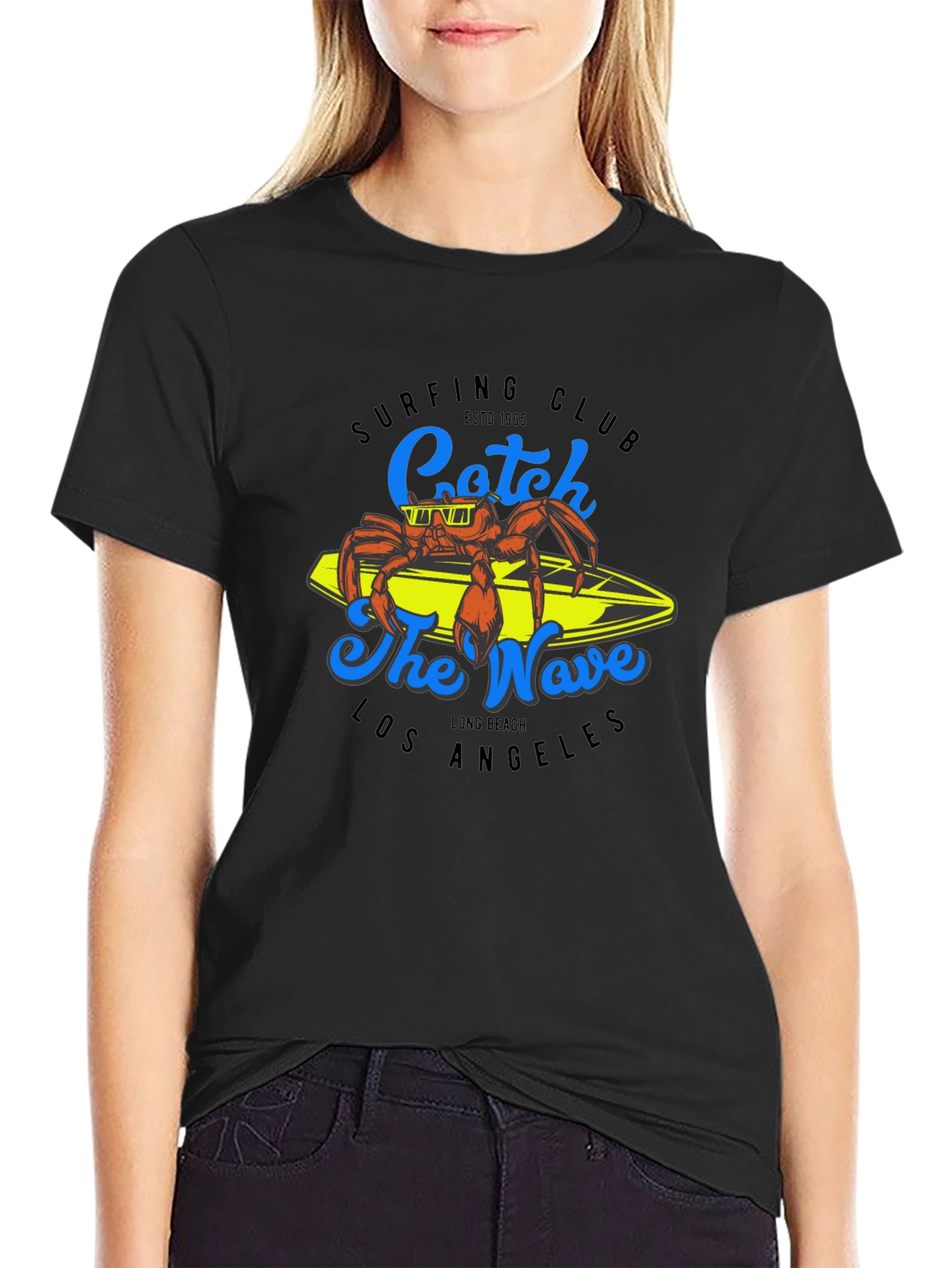 Surfing Club Crab Graphic Tee